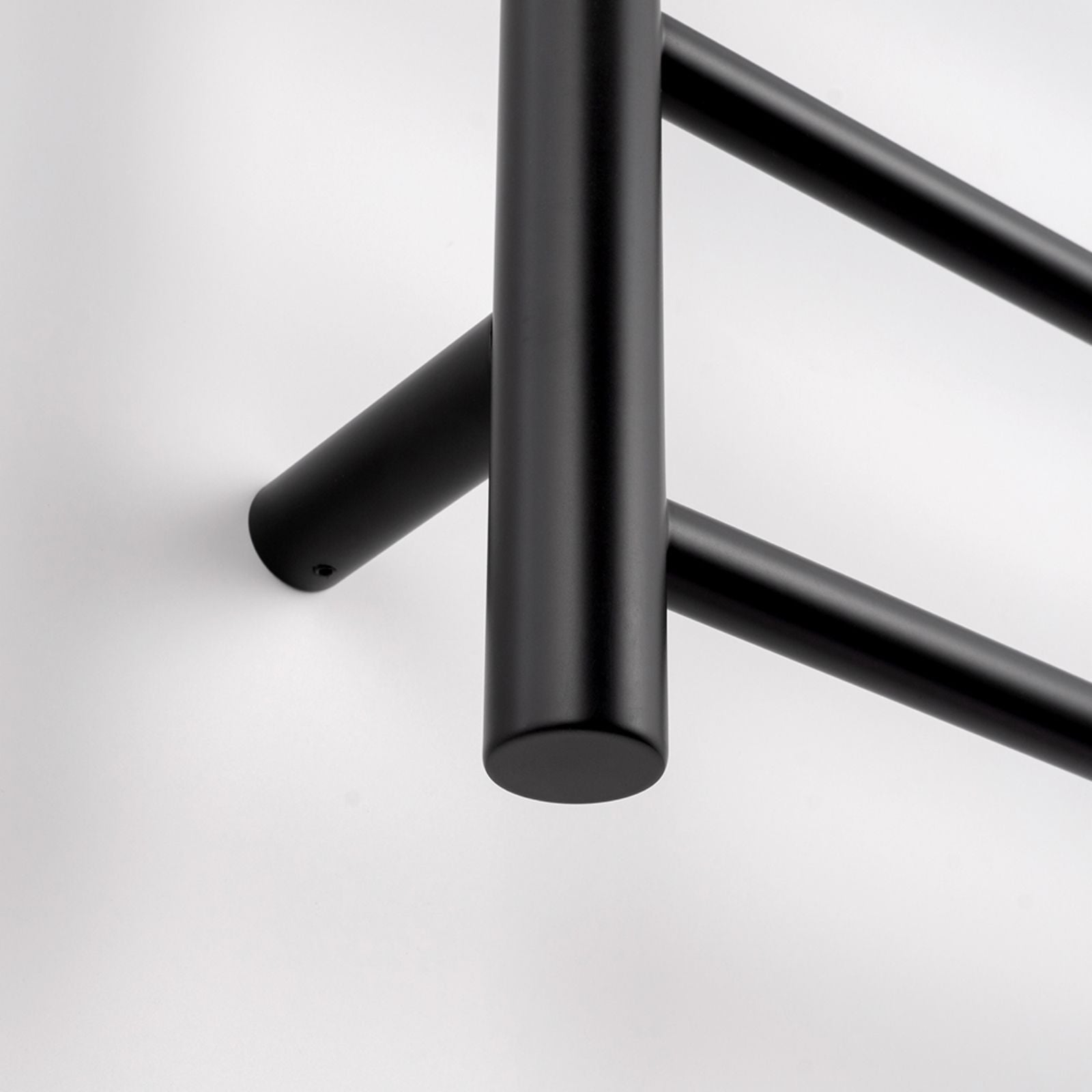 Close Radiant Heated Round Ladder 430 X 1100mm Matt Black BRTR430 - The Blue Space