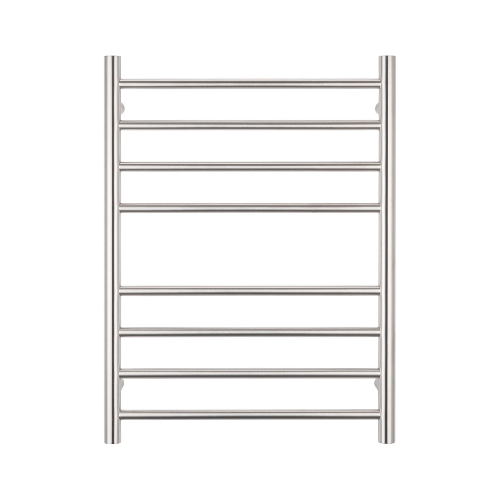 Front Radiant Heated Round Ladder 530 X 700mm Brushed Satin BRU-RTR530RIGHT - The Blue Space