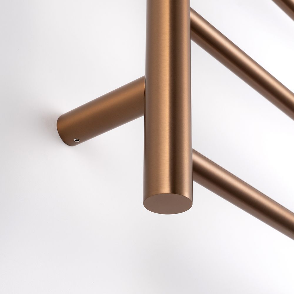 Close Radiant Heated Round Ladder 600 x 800mm Brushed Bronze BB-RTR01 - The Blue Space