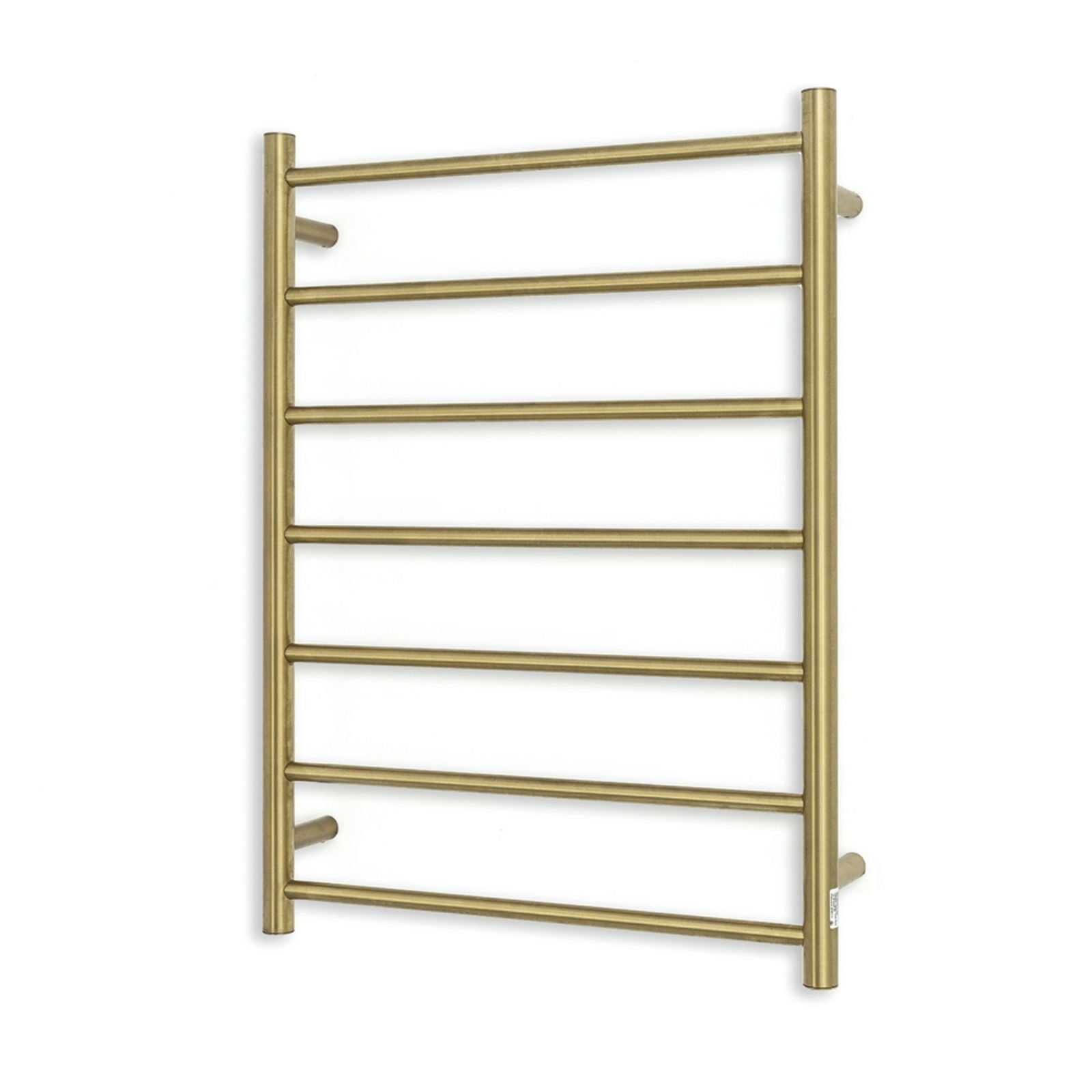 Radiant Heated Round Ladder 600 x 800mm Brushed Gold GLD-RTR01 - The Blue Space