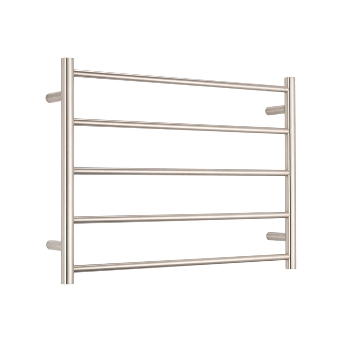 Radiant Heated Round Ladder 750 x 550mm Brushed Nickel BN-RTR03 - The Blue Space