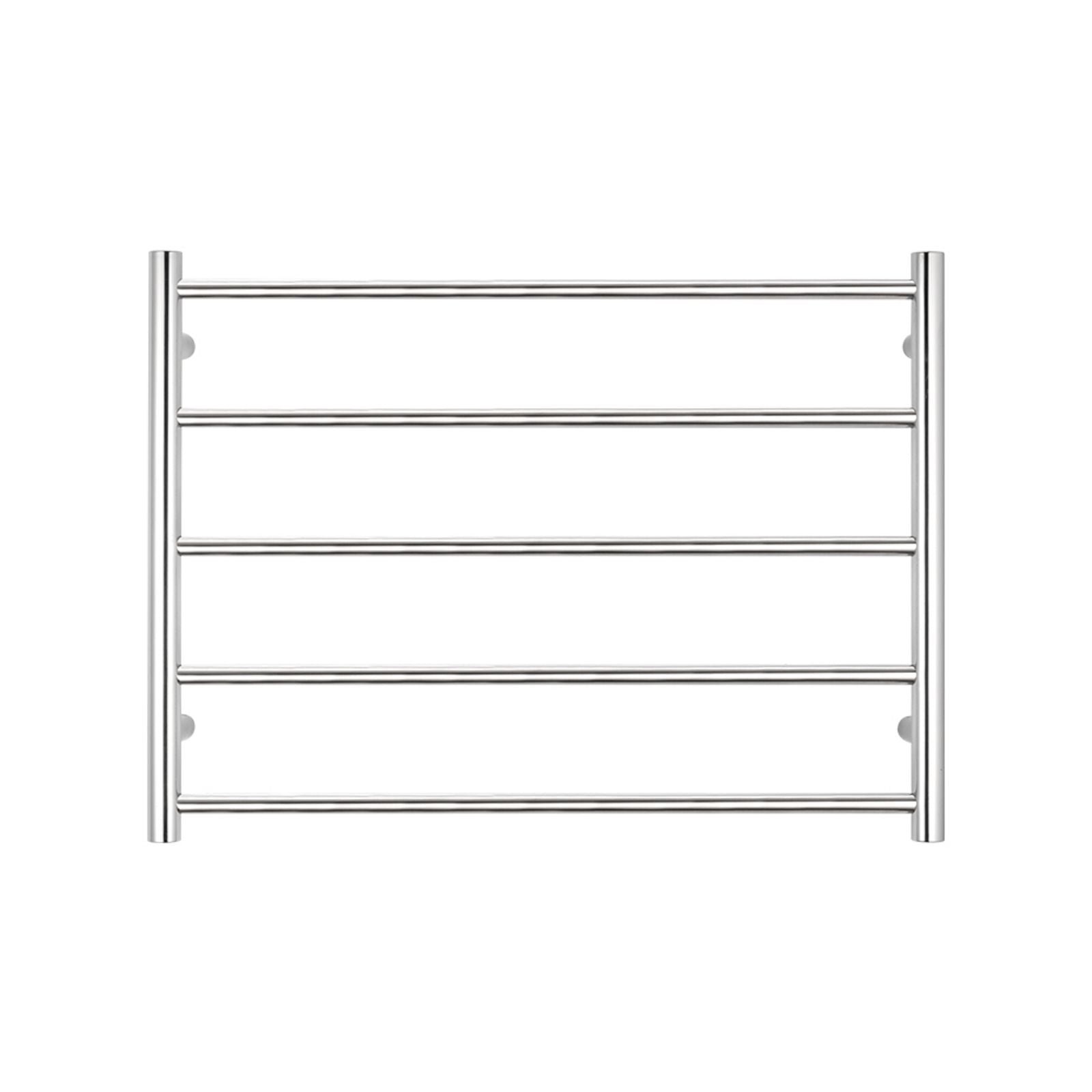 Front Radiant Heated Round Ladder 750 x 550mm Mirror Polished RTR03 - The Blue Space