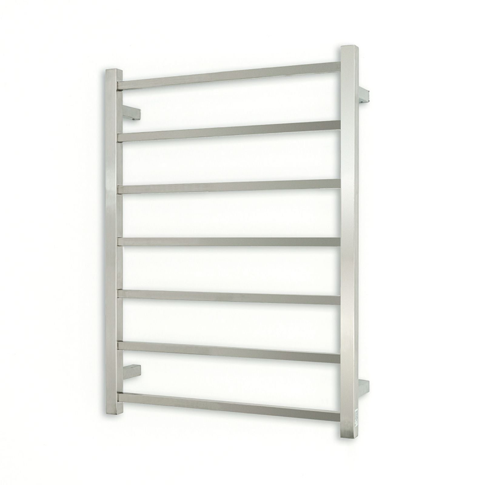 Radiant Heated Square Ladder 600 X 800mm Brushed Satin BRU-STR01 - The Blue Space