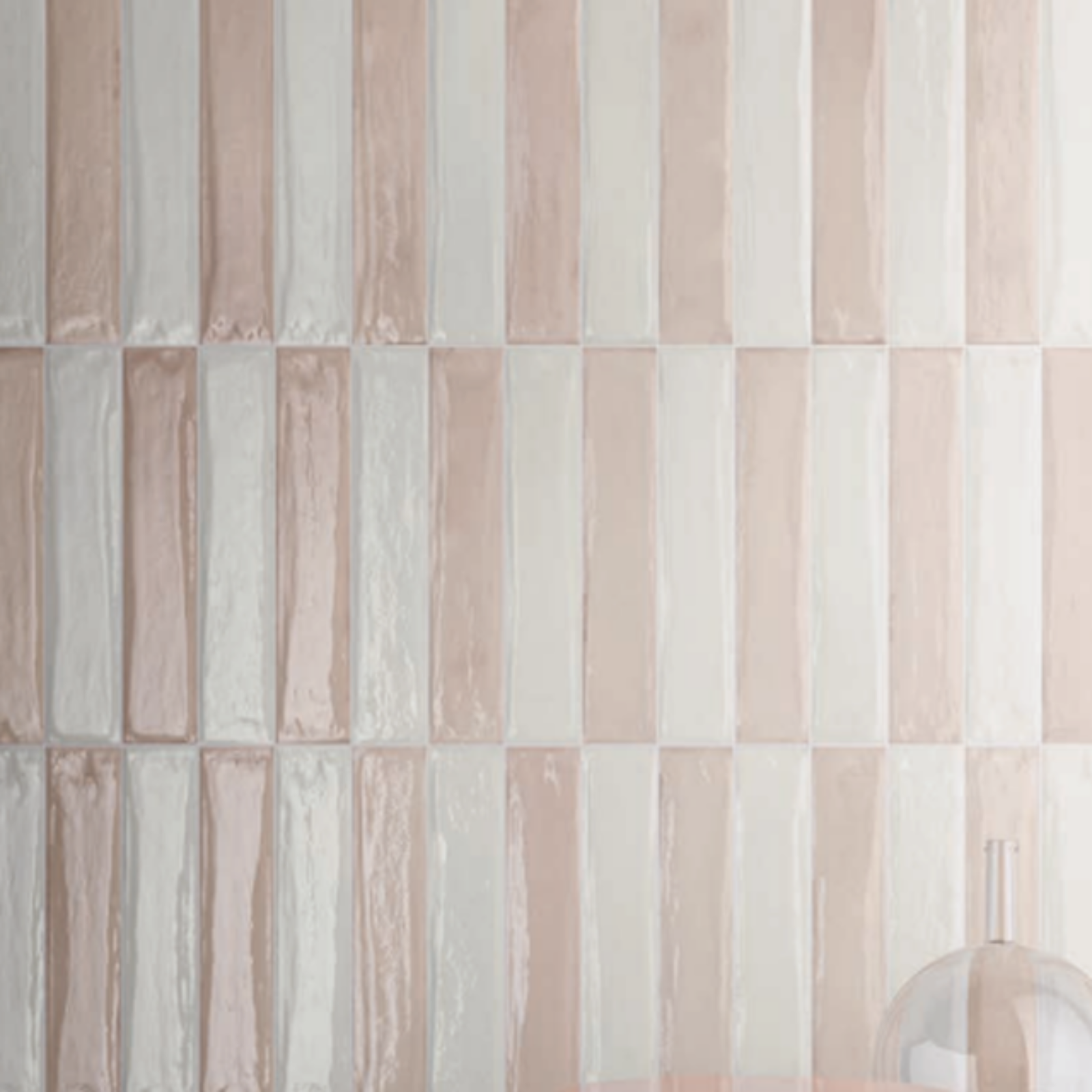 Looks 01 Rosa Theo Subway Tile 75 x 400mm Italian Porcelain | The Blue Space