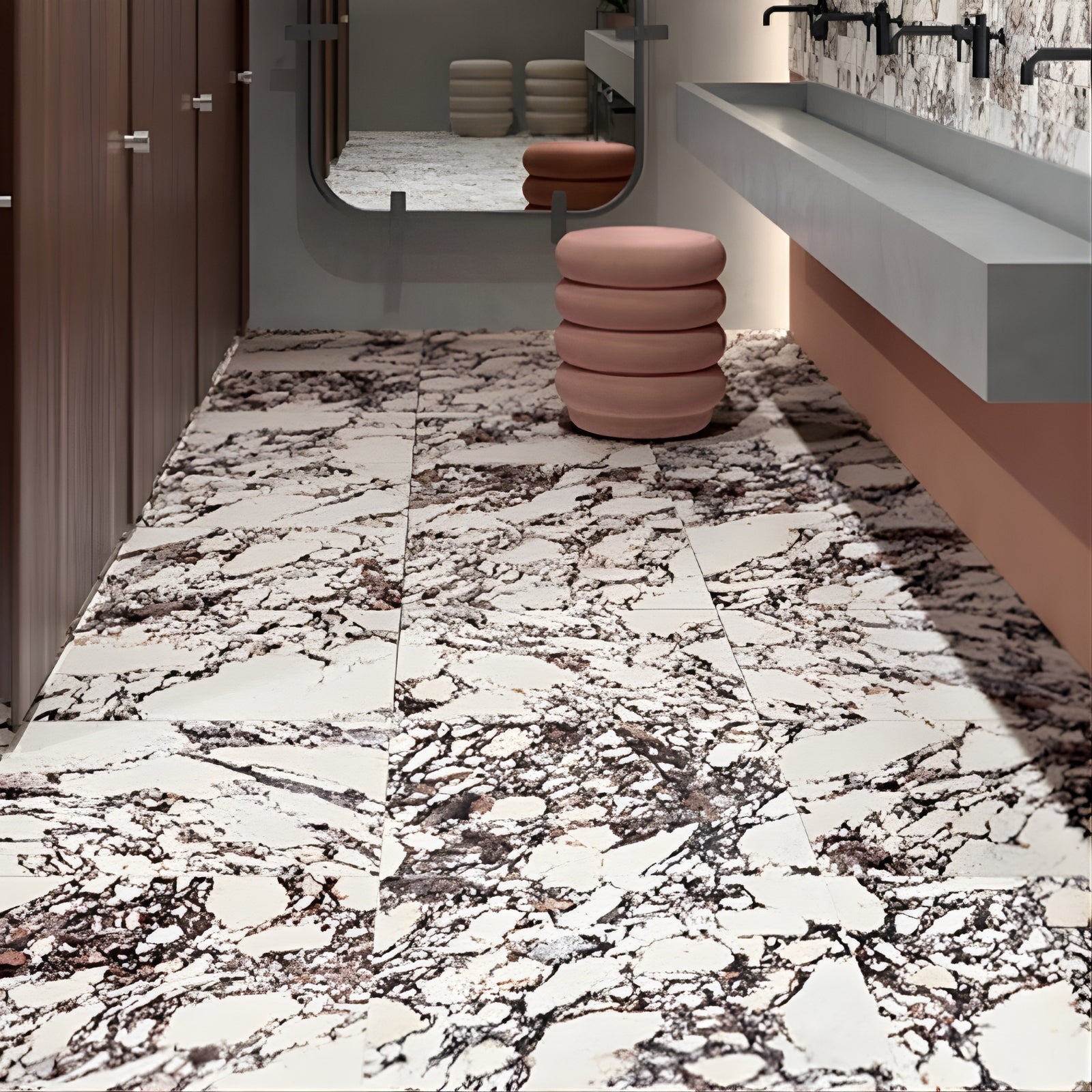 Lifestyle Ruby Alessio Natural Honed Italian Porcelain Tile 1200x600x10mm IT-LU3D-RUB-12060N - The Blue Space