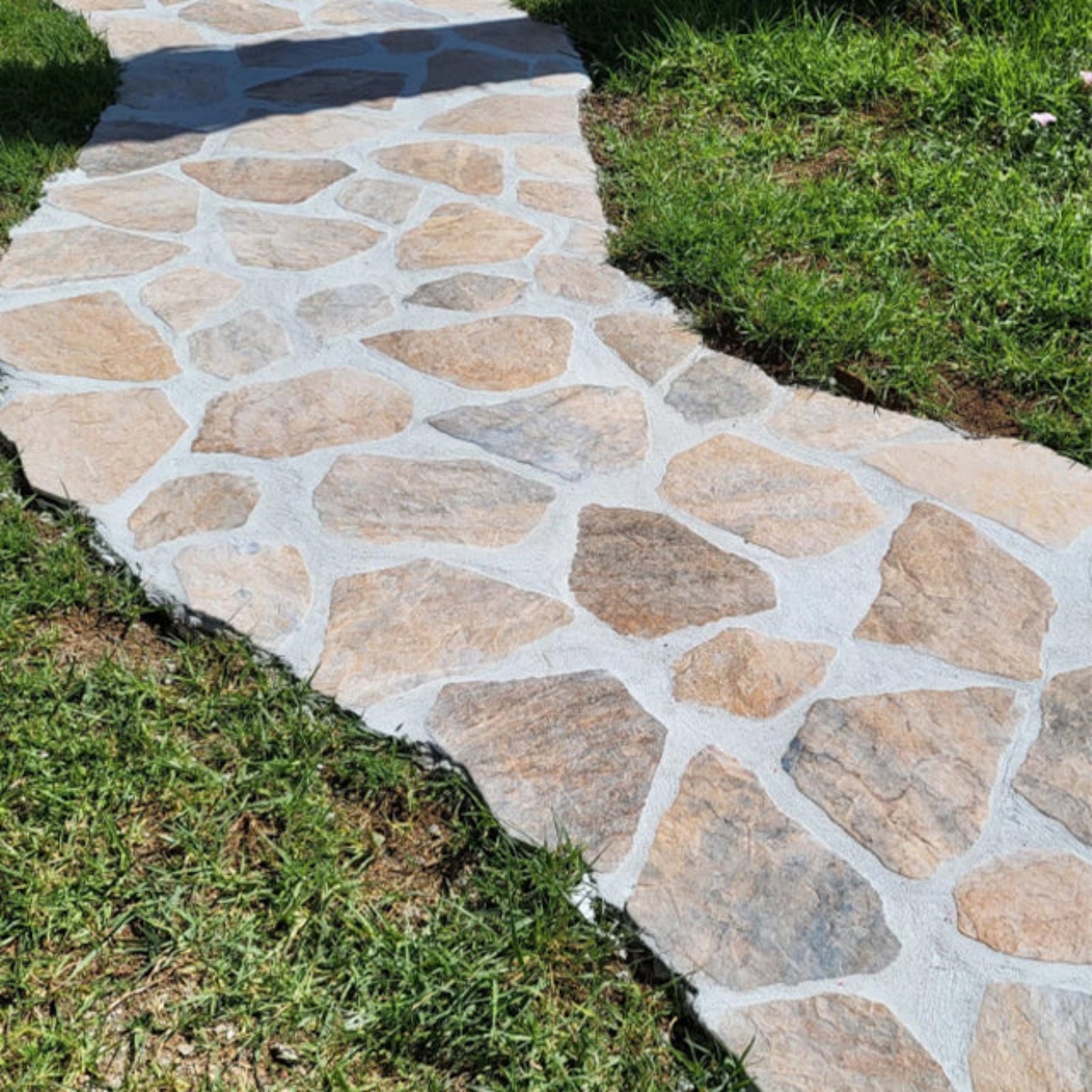 Lifestyle Sandy Aria Stone Tile Matte Crazy Pave Porcelain 23MONBEM - The Blue Space