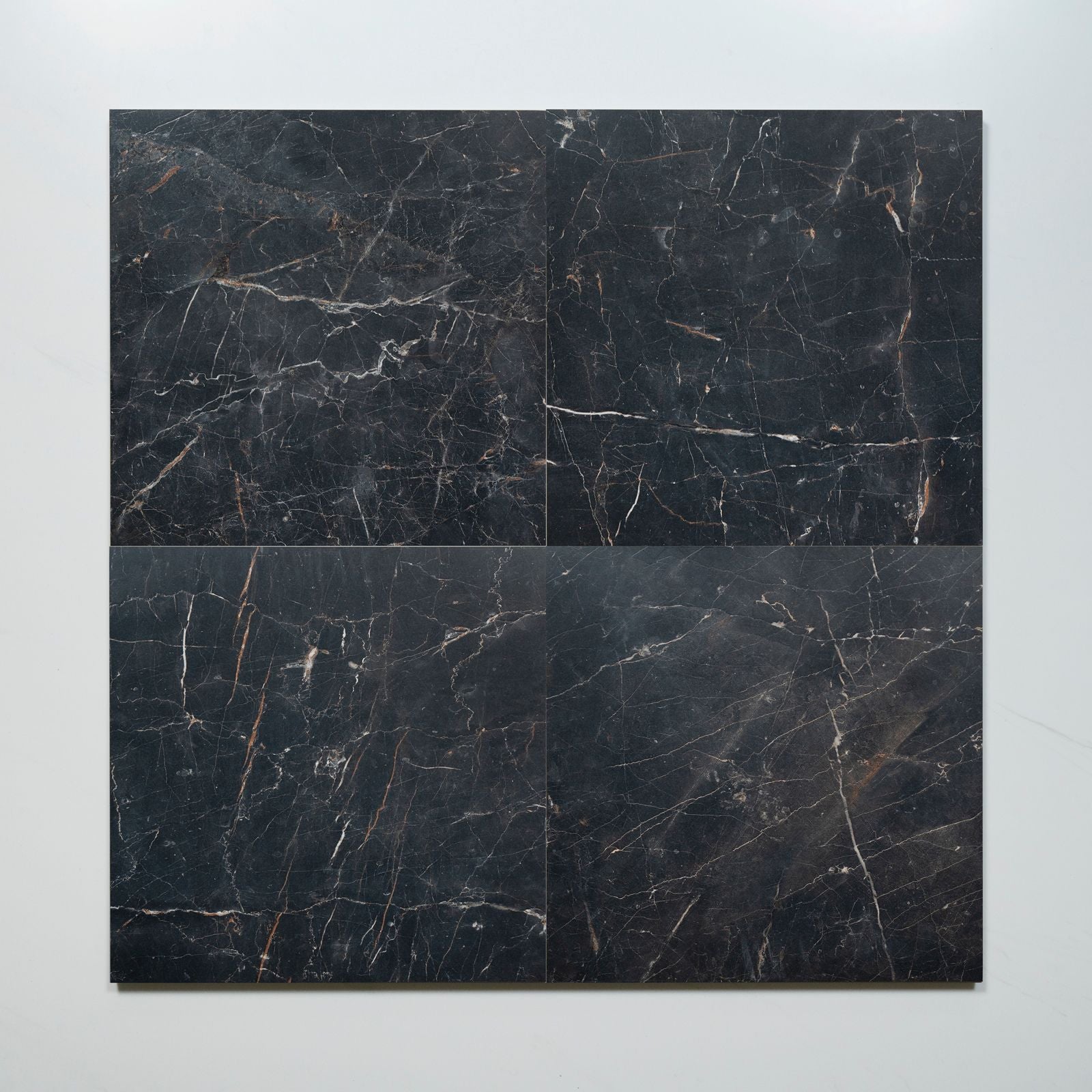 Faces Sereno Black Marble Grain Honed Porcelain Tile 600 x 600mm SEGNEH1 - The Blue Space