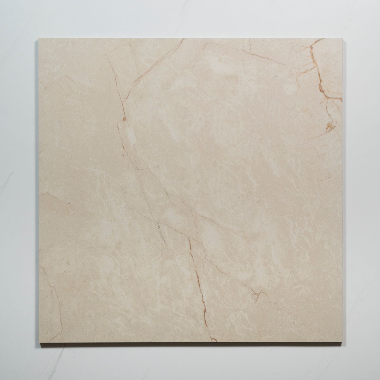 No Hand Sereno Ivory Marble Grain Honed Porcelain Tile 600 x 600mm SEGAVH1 - The Blue Space