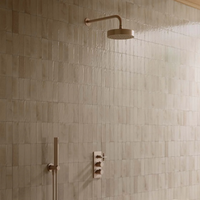 Sicily Beige Gloss Bejmat Cushioned Edge Porcelain Tile 50x150mm | The Blue Space