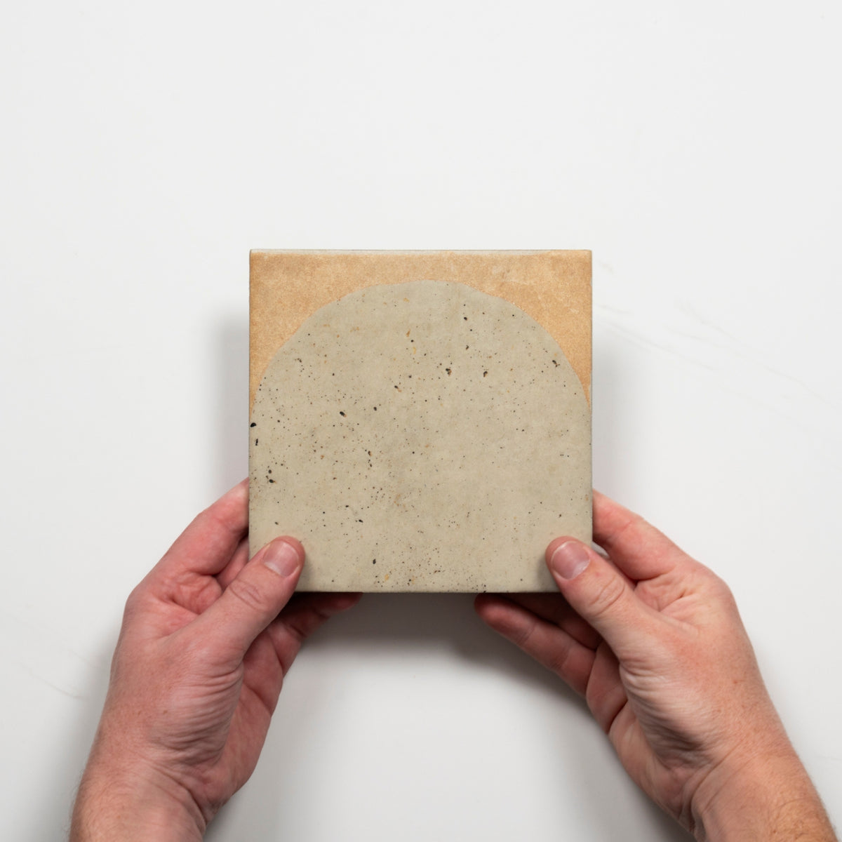 Soluna Arc Khaki Porcelain Tile 150 x 150mm ATLKHD - The Blue Space