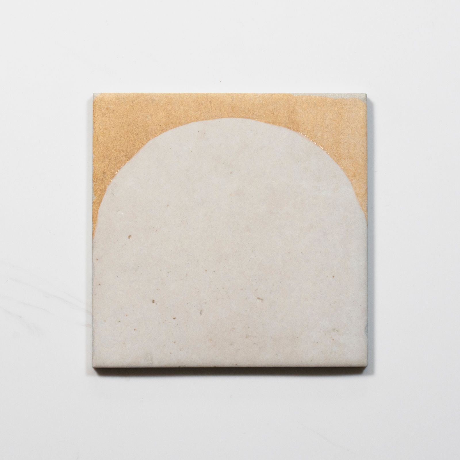 No Hand Soluna Arc White Porcelain Tile 150 x 150mm ATLWHD - The Blue Space