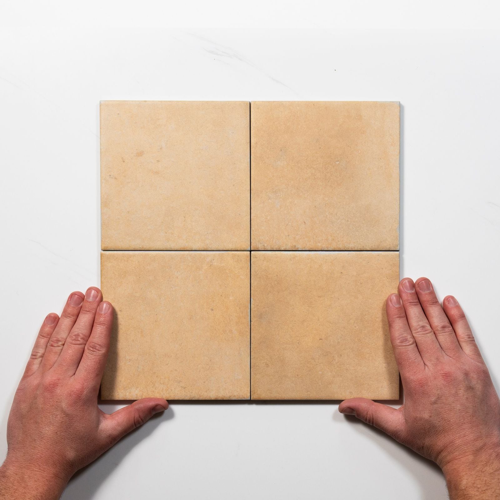 Pattern Lay With Hand Soluna Cotto Matte Porcelain Tile 150 x 150mm ATLCOM - The Blue Space