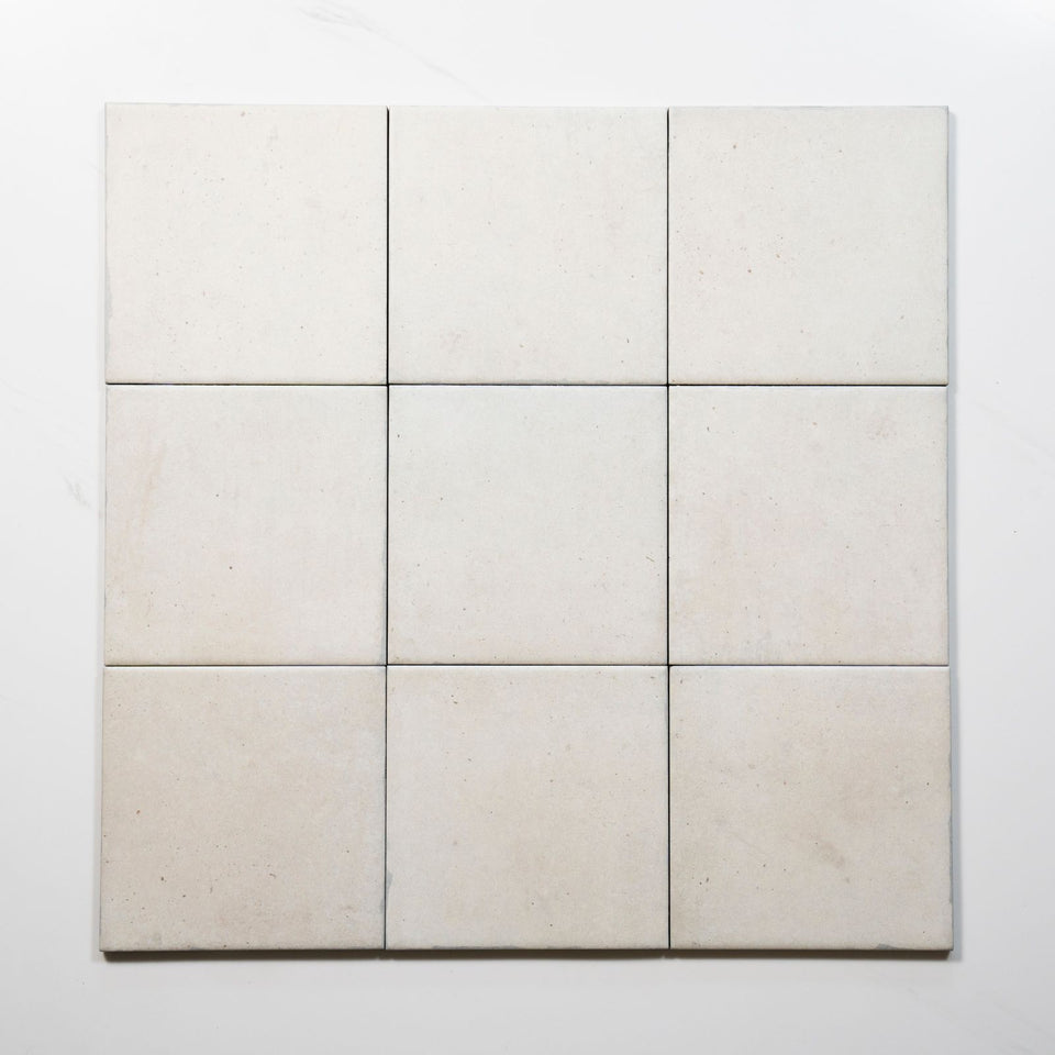 Soluna White Matte Porcelain Tile 150 x 150mm