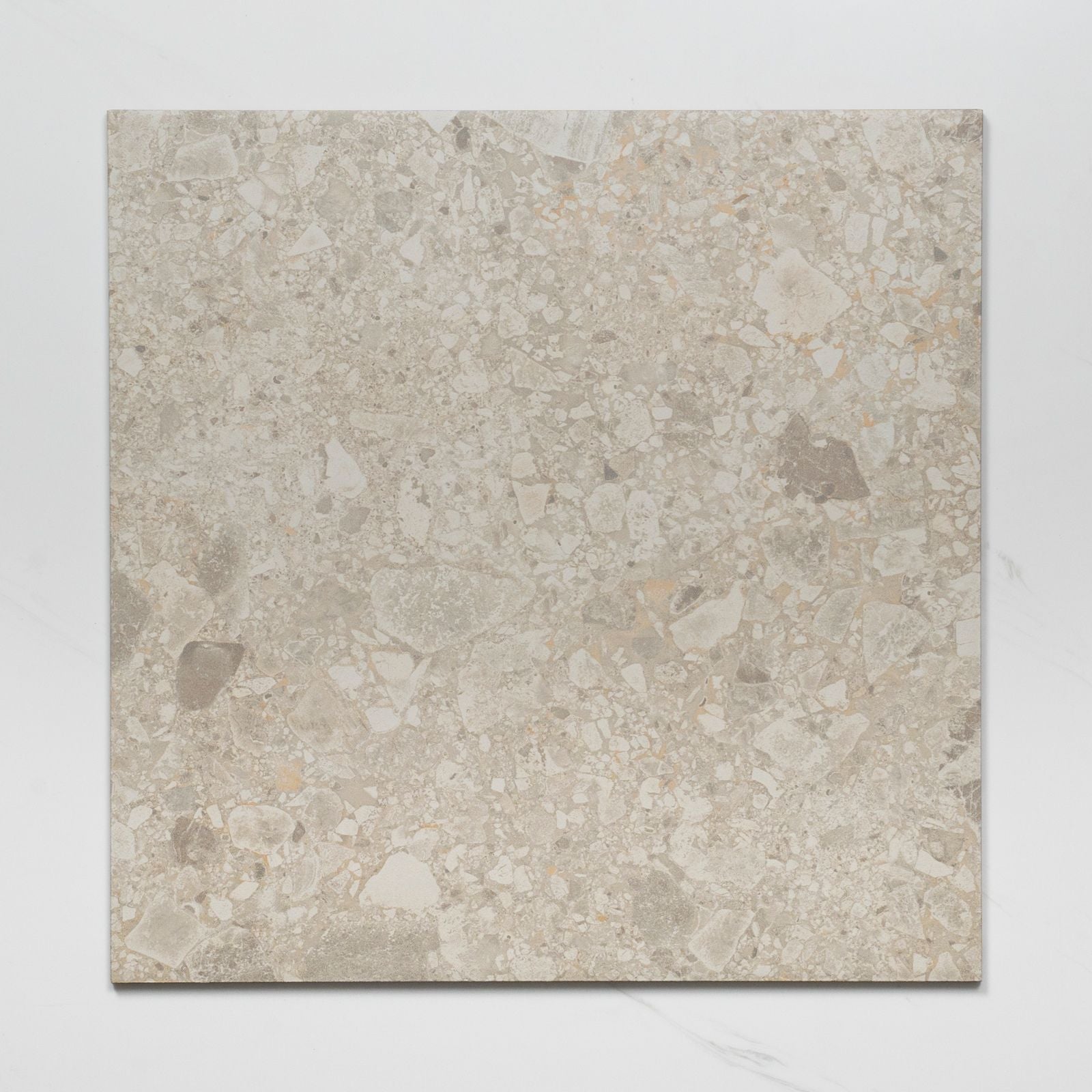 Single No Hand Southside Beige Terrazzo External P5 Porcelain Tile 450 x 450mm 45STUBEX - The Blue Space