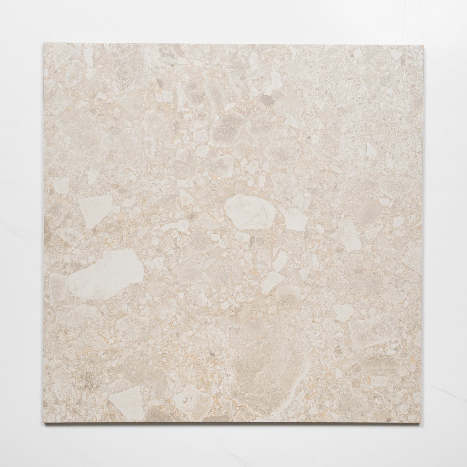 Faces Southside Beige Terrazzo External Porcelain Tile P5 600mm x 600mm 6STUBEX - The Blue Space