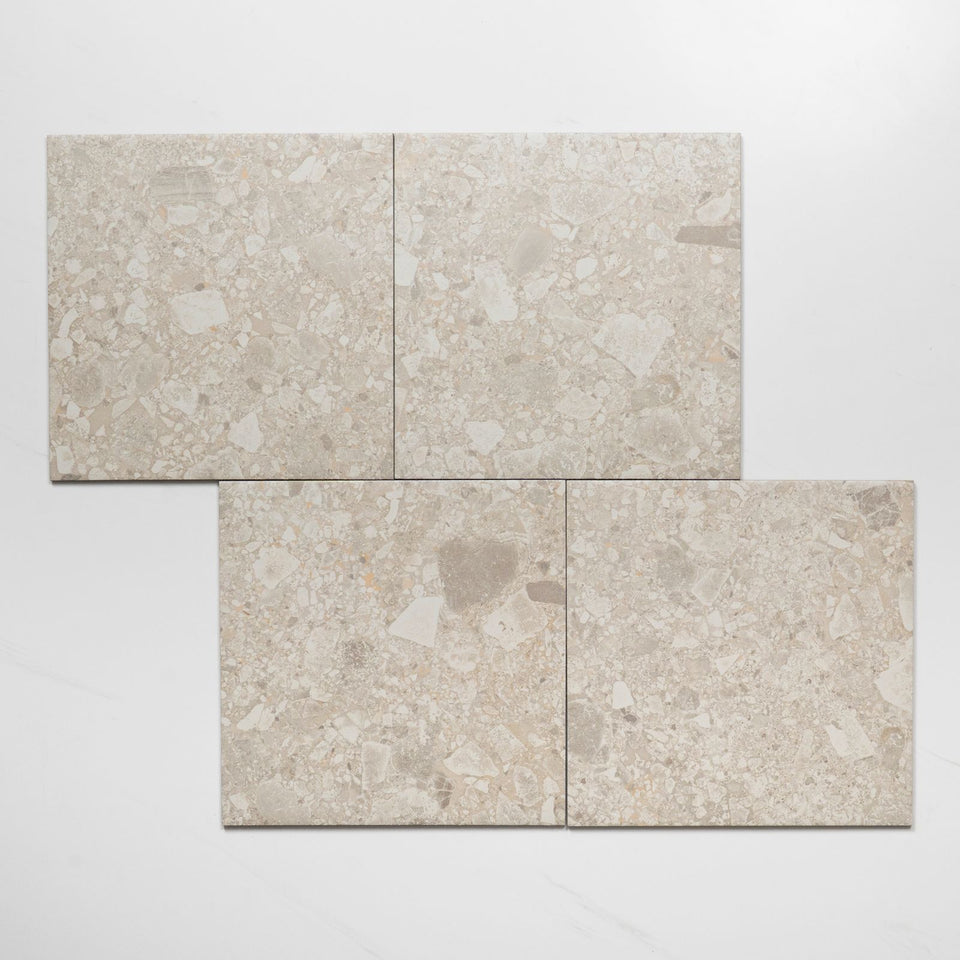 Southside Beige Terrazzo Matte P3 Porcelain Tile 300 x 300mm