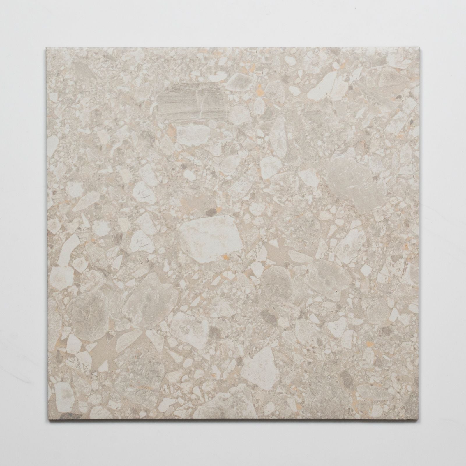 Single No Hand Southside Beige Terrazzo Matte P3 Porcelain Tile 300 x 300mm 3STUBEM - The Blue Space