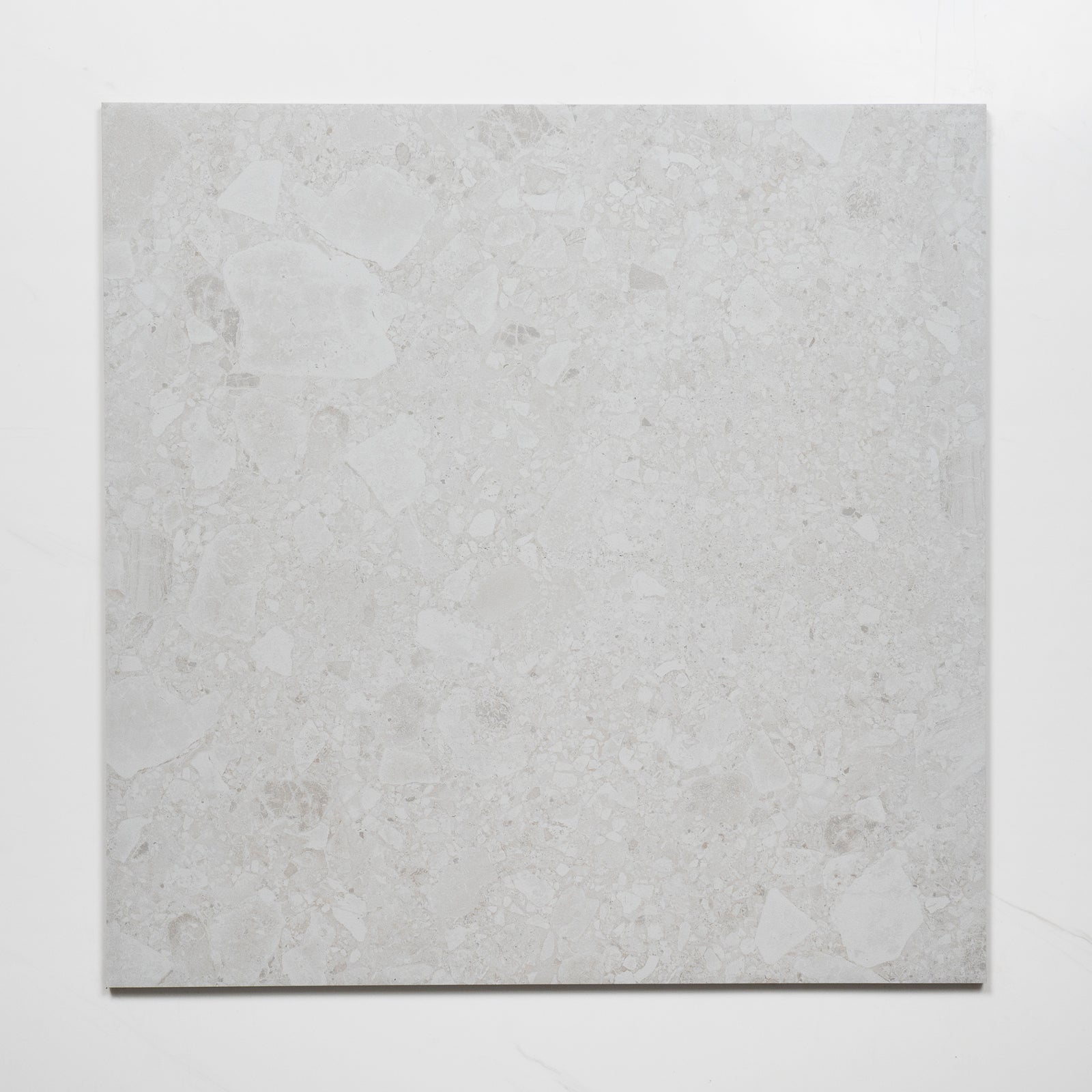 Faces Southside White Terrazzo External Porcelain Tile P5 600mm x 600mm 6STUWHX - The Blue Space