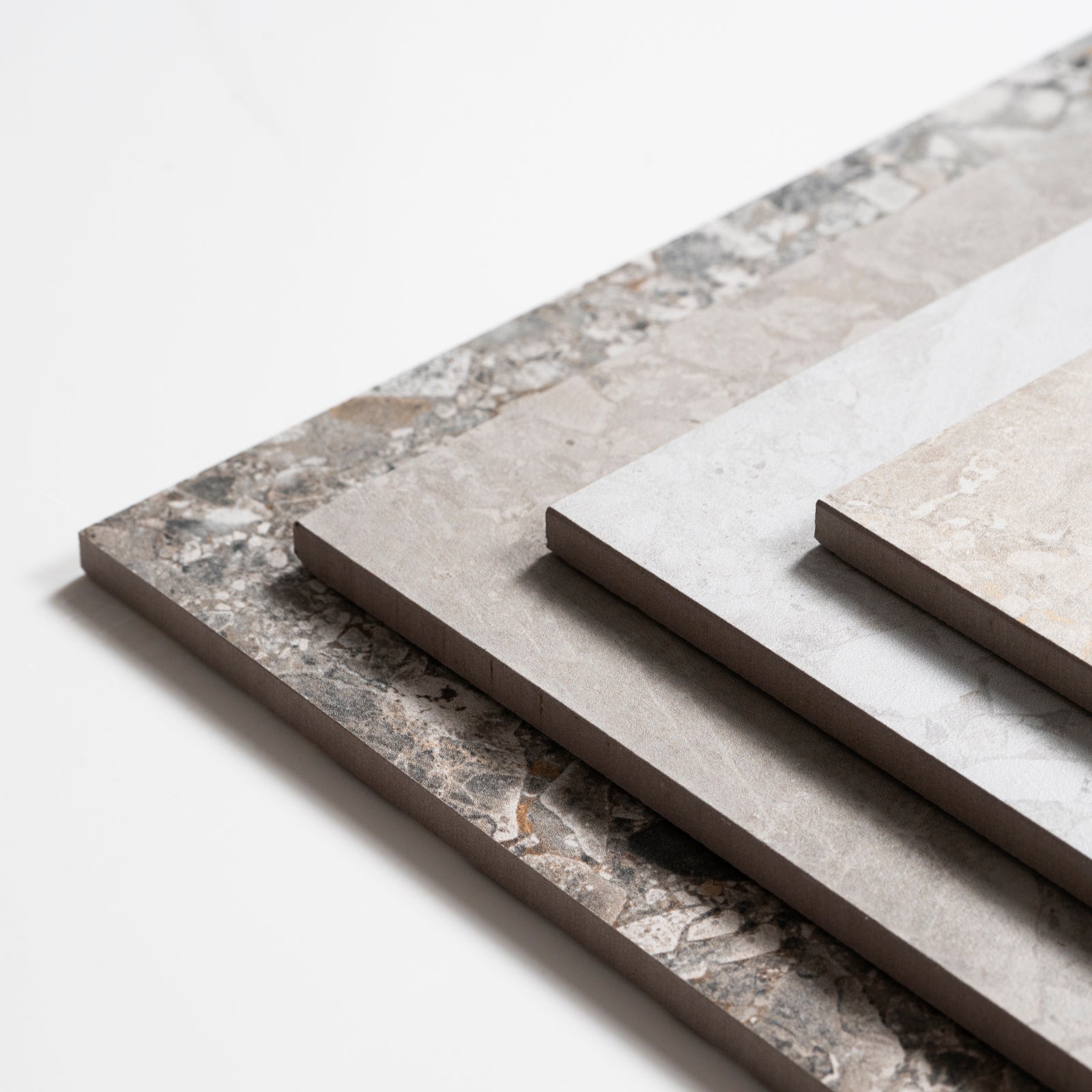 Variations Southside White Terrazzo External Porcelain Tile P5 600mm x 600mm 6STUWHX - The Blue Space