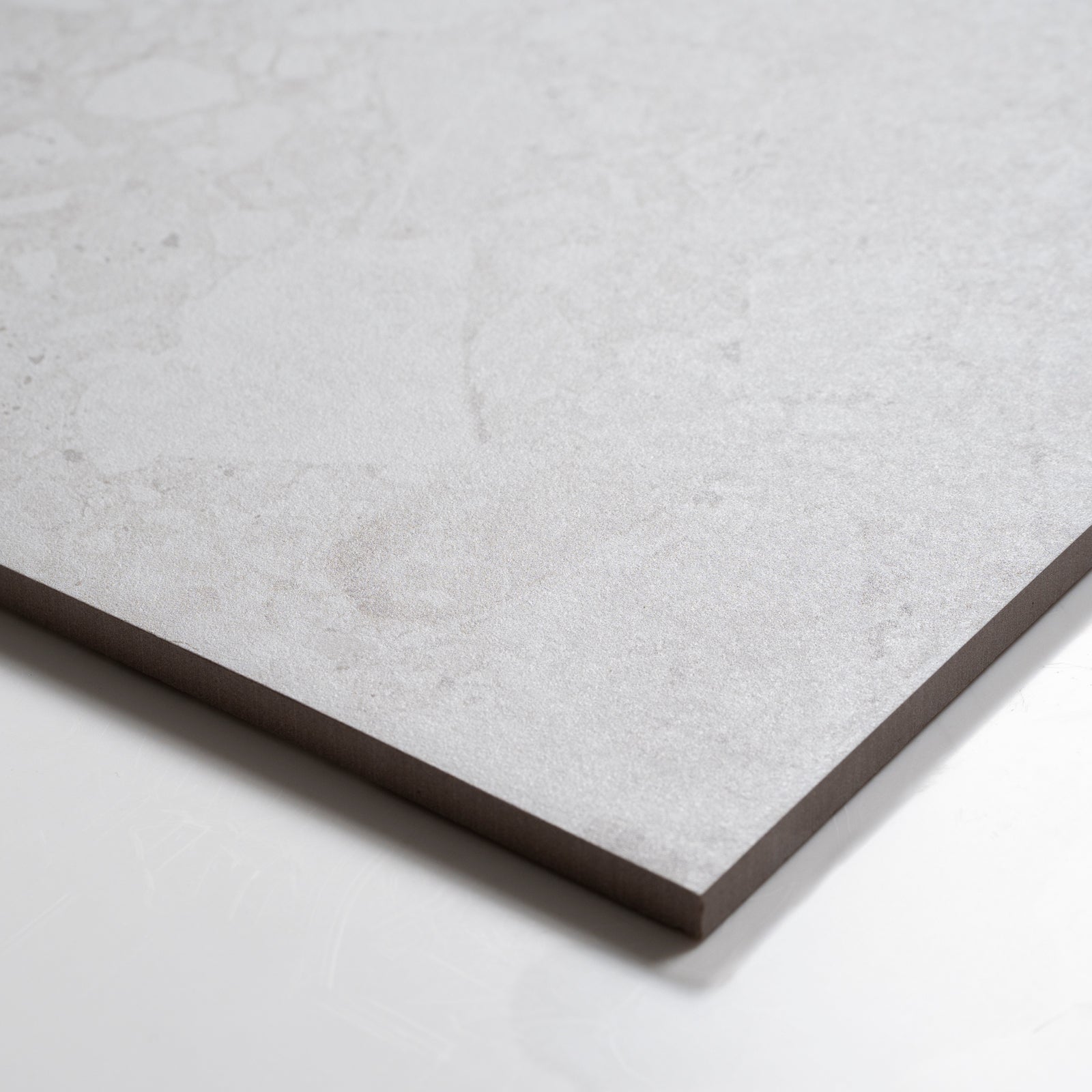 Oblique Southside White Terrazzo Matte Porcelain Tile P3 600mm x 600mm 6STUWHM - The Blue Space