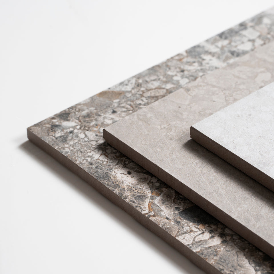 Southside White Terrazzo Matte Porcelain Tile P4 300mm x 600mm