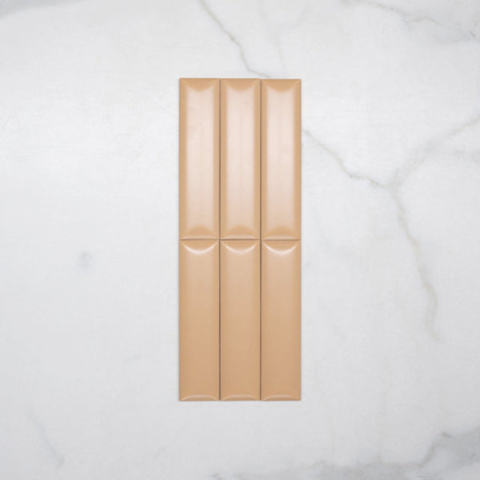 Faces No Hand Sunset Terracotta Clay Satin Dune Ceramic Tile 50x200mm - The Blue Space