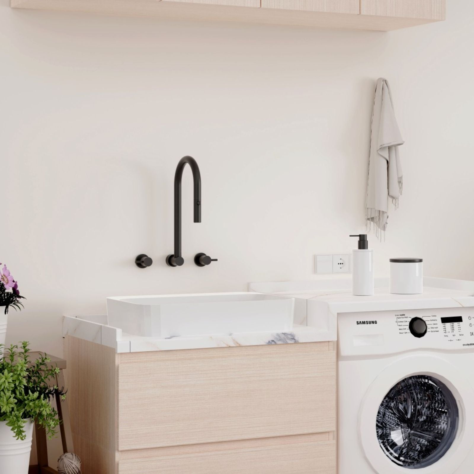 Lifestyle 2 Suprema Wall Top Assembly - Matt Black SUP800WTA_MB - The Blue Space