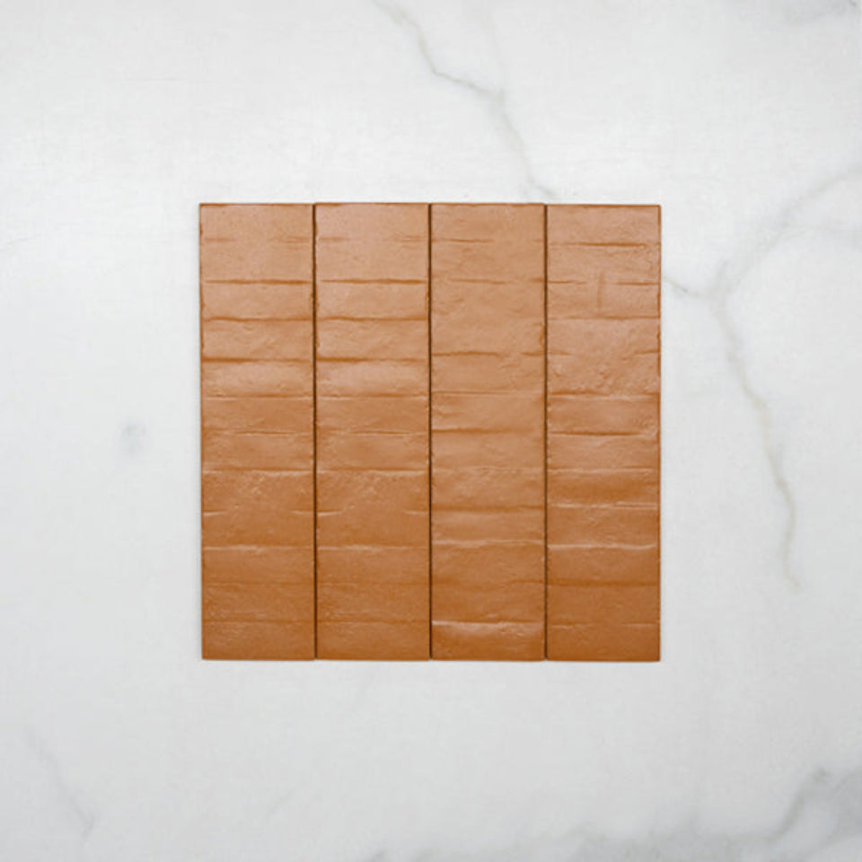 Tan Olivia Feature Subway Matte 75 x 300mm Porcelain