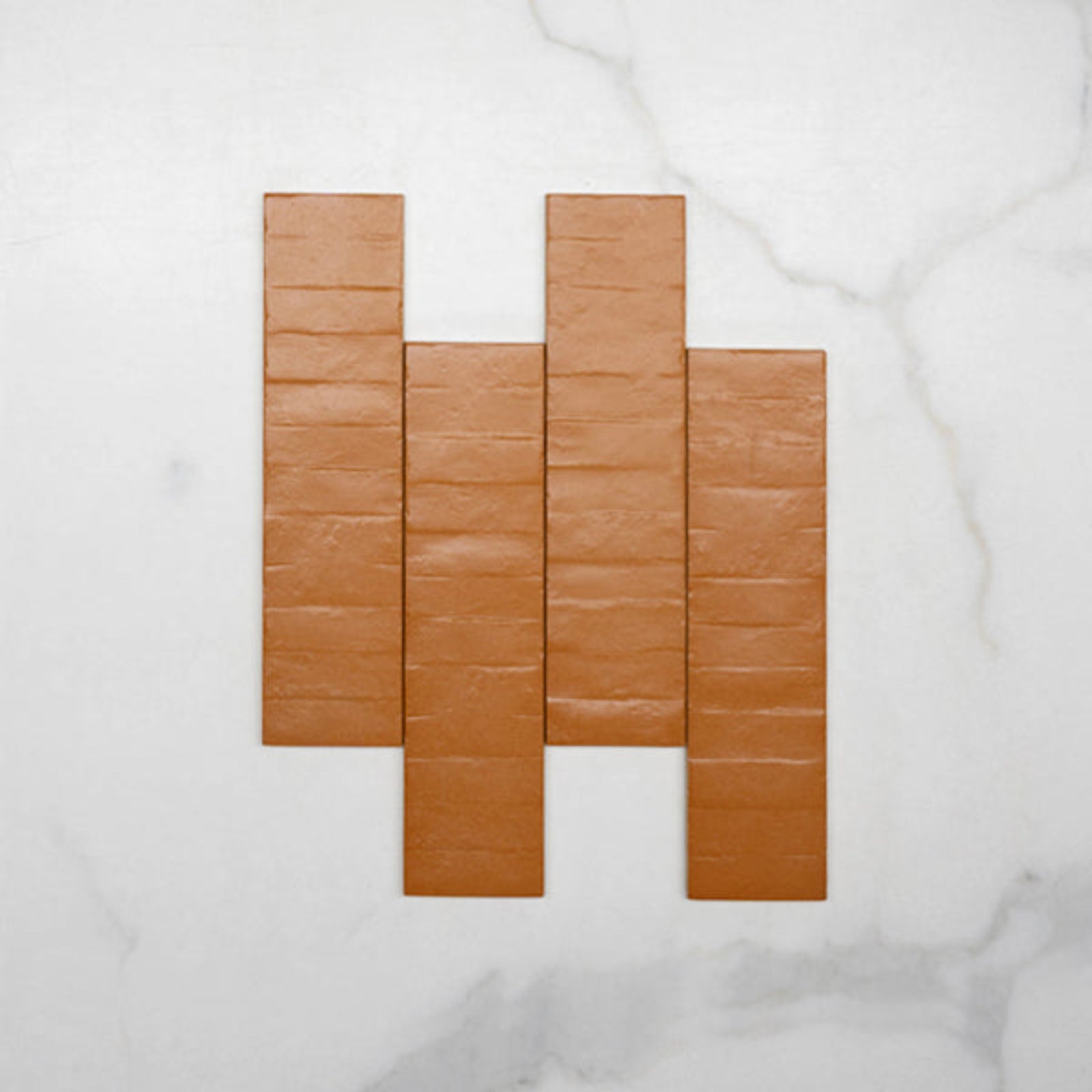 Pattern No Hand Tan Olivia Feature Subway Matte 75 x 300mm Porcelain - The Blue Space