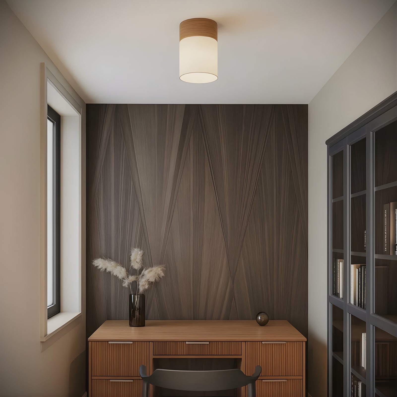 Lifestyle Telbix Akira Batten Fix Ceiling Light White Oak AKIRABF-WHOAK - The Blue Space