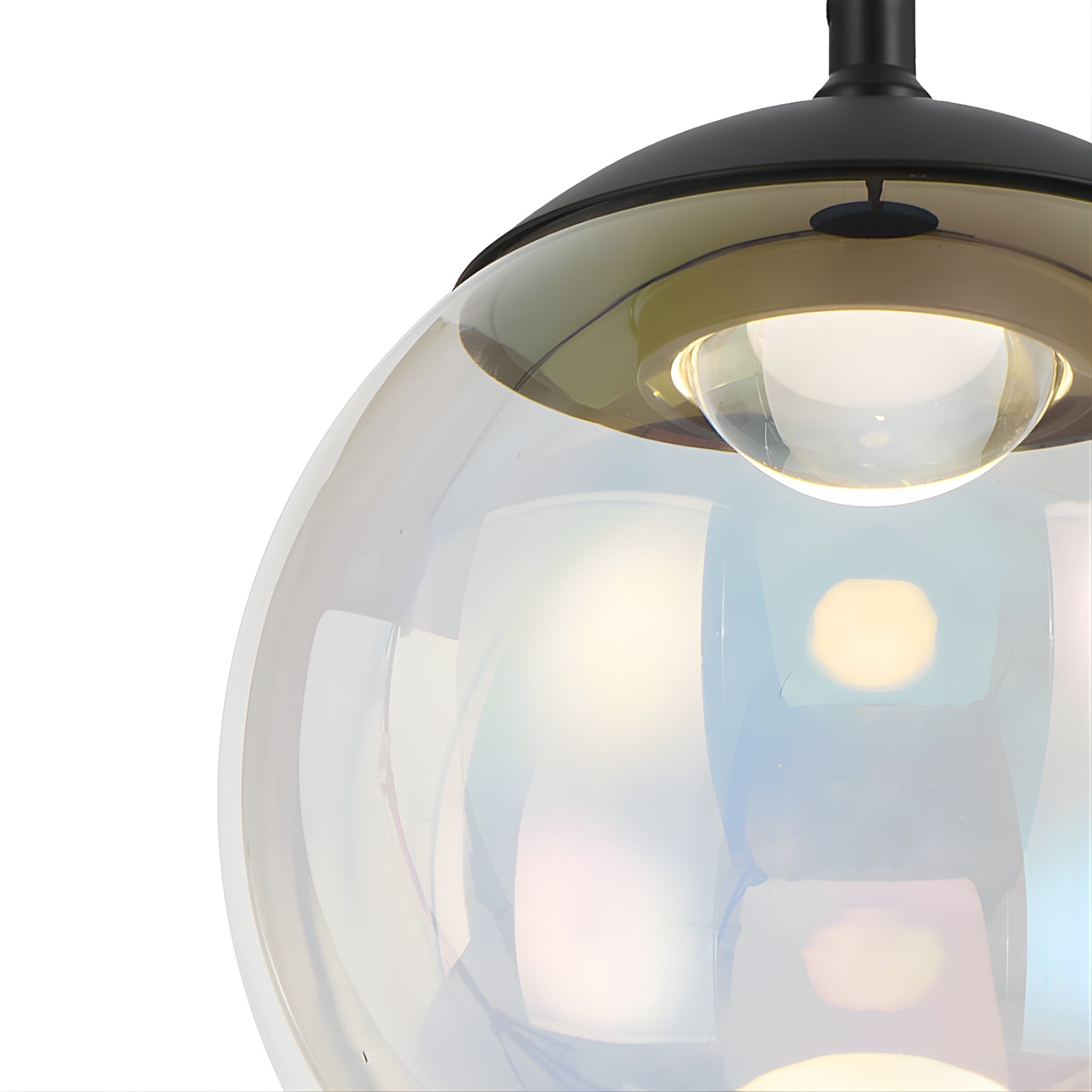 Details Telbix Aurora 20cm Pendant Light Black AURORAPE20-RBW - The Blue Space