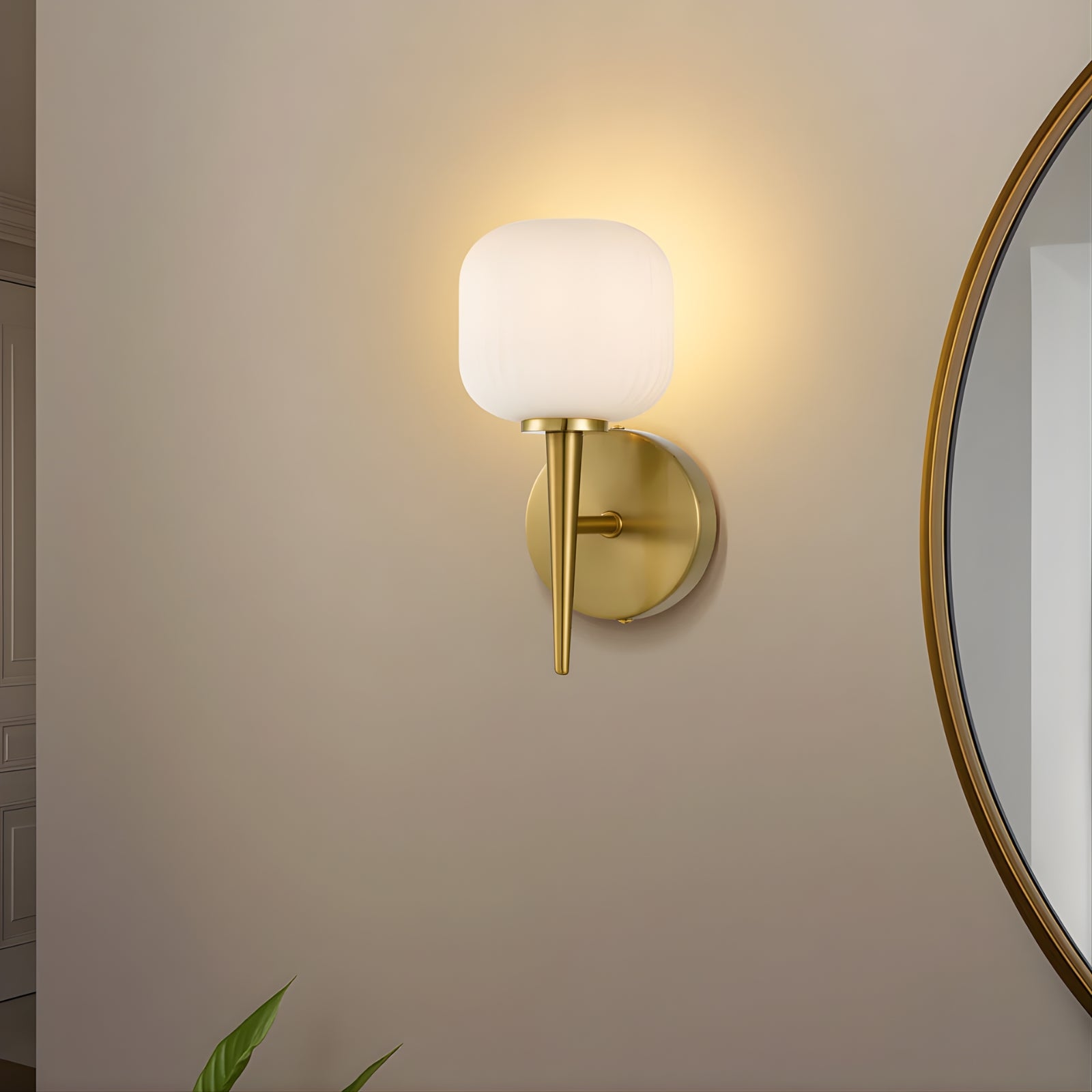 Lifestyle Telbix Bobo 1 Wall Light Antique Gold BOBOWB1-AGOM - The Blue Space