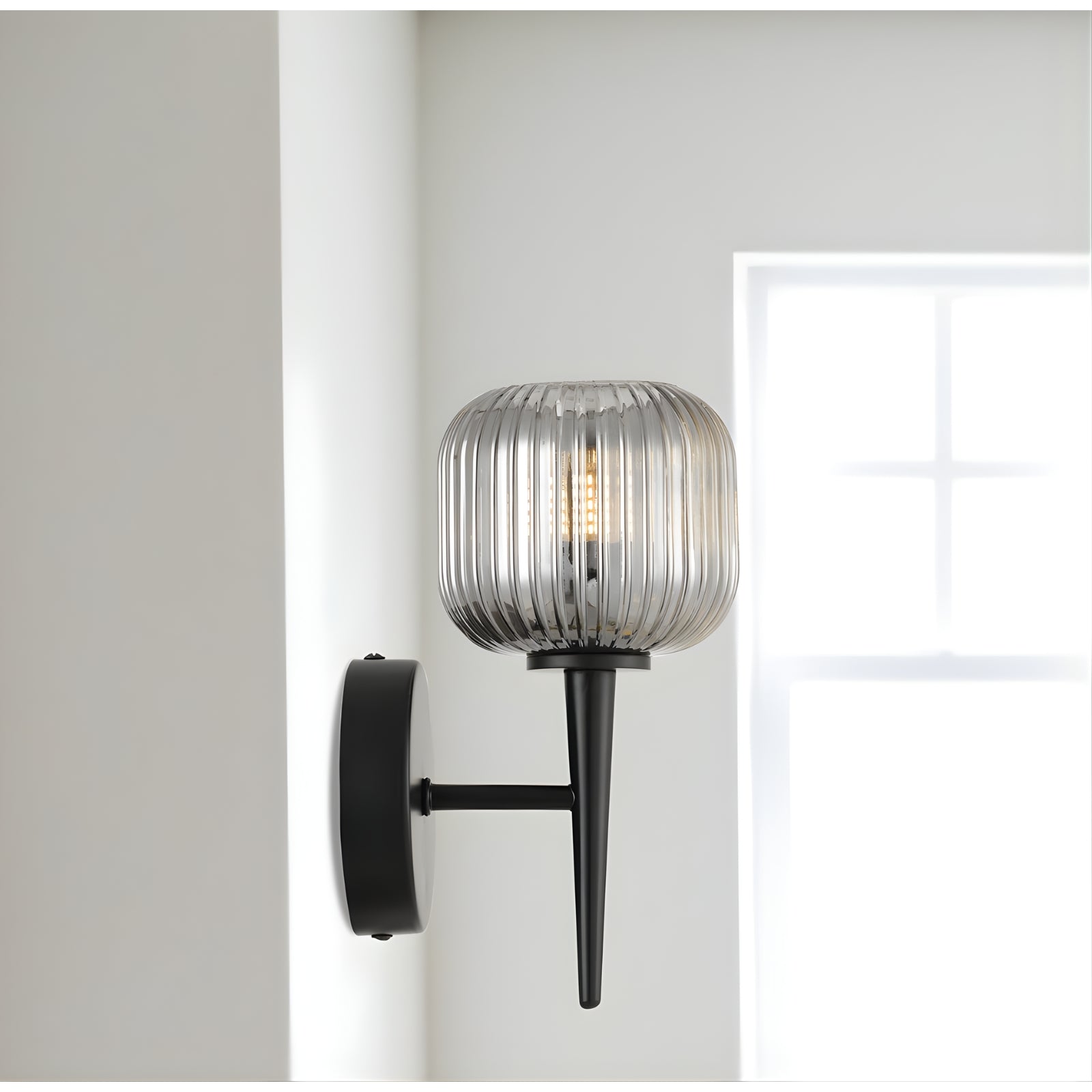 Lifestyle Telbix Bobo 1 Wall Light Black BOBOWB1-BKSM - The Blue Space