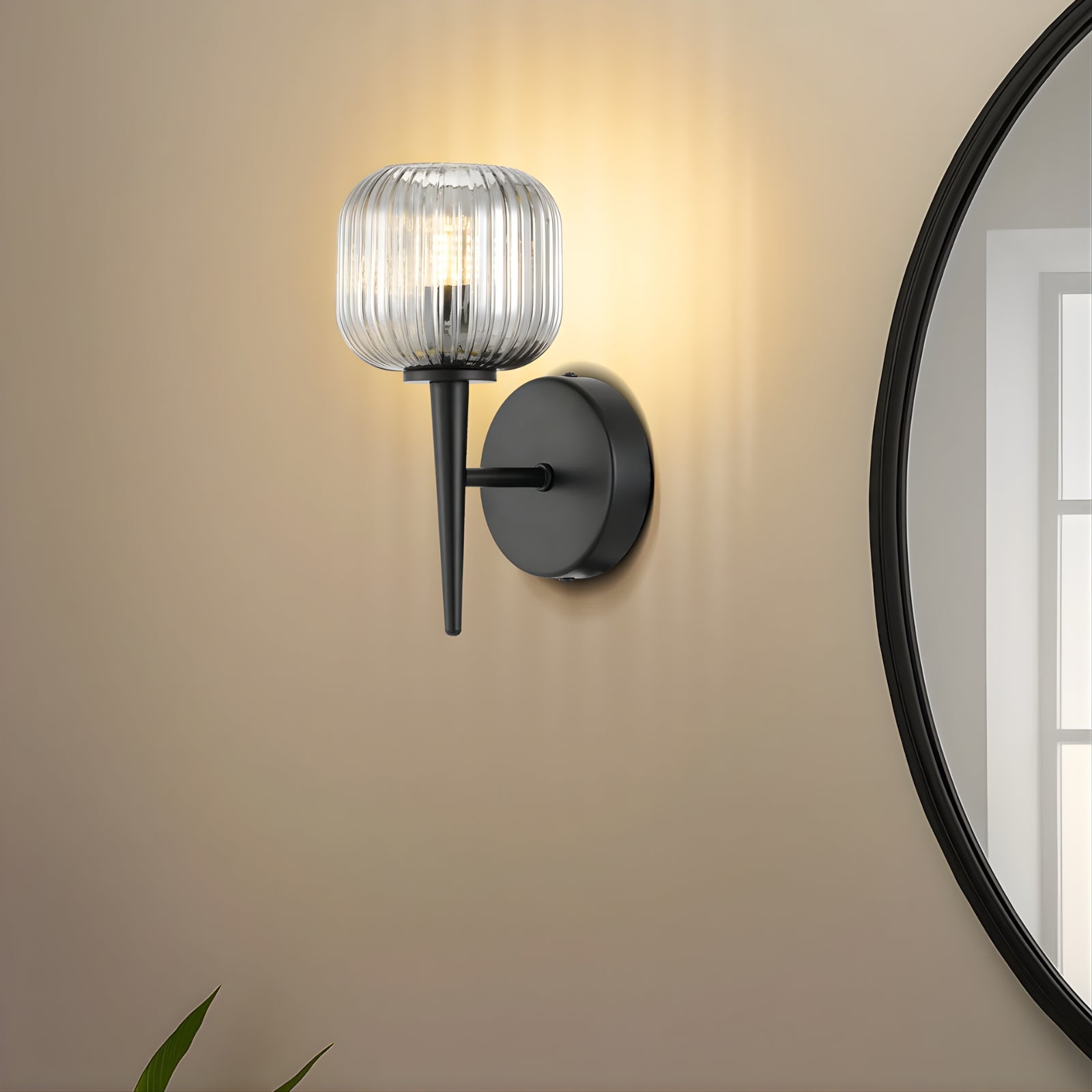 Light On Telbix Bobo 1 Wall Light Black BOBOWB1-BKSM - The Blue Space