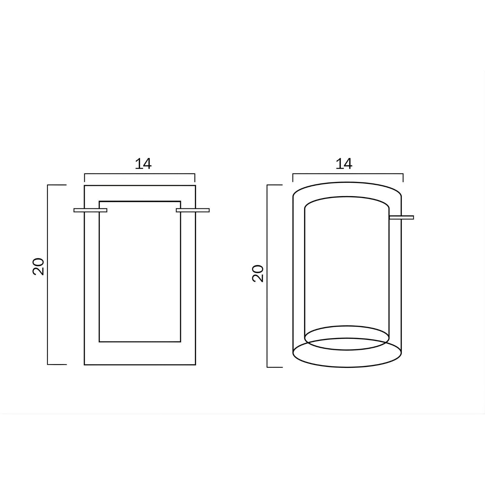 Line Drawing Telbix Envoy Batten Fix Ceiling Light Opal ENVOYBF-OM - The Blue Space