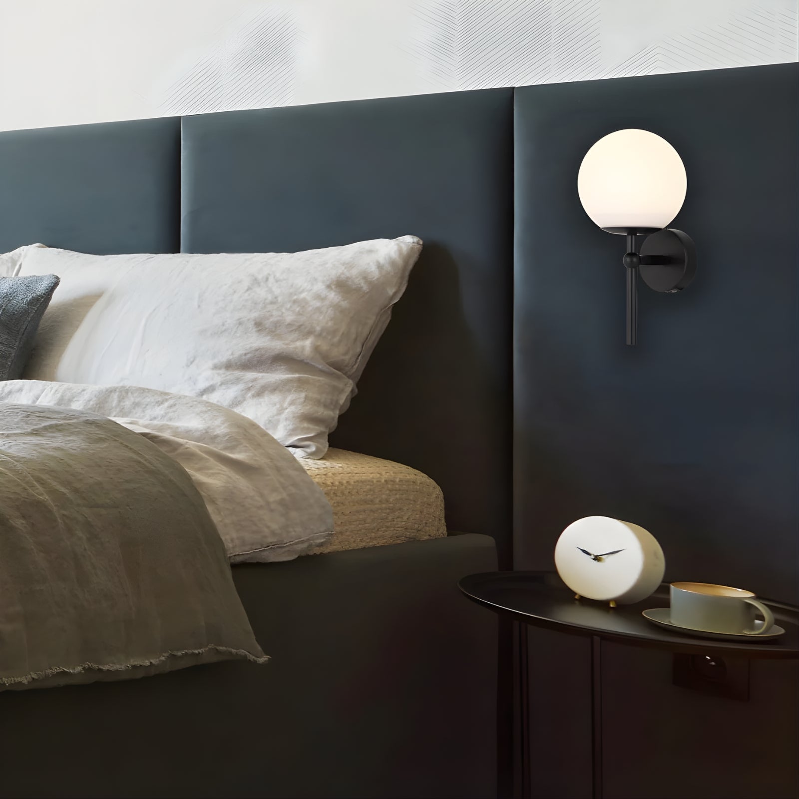 Lifestyle Telbix Eterna 1 Wall Light Black Opal Matte ETERNAWB1-BKOP - The Blue Space