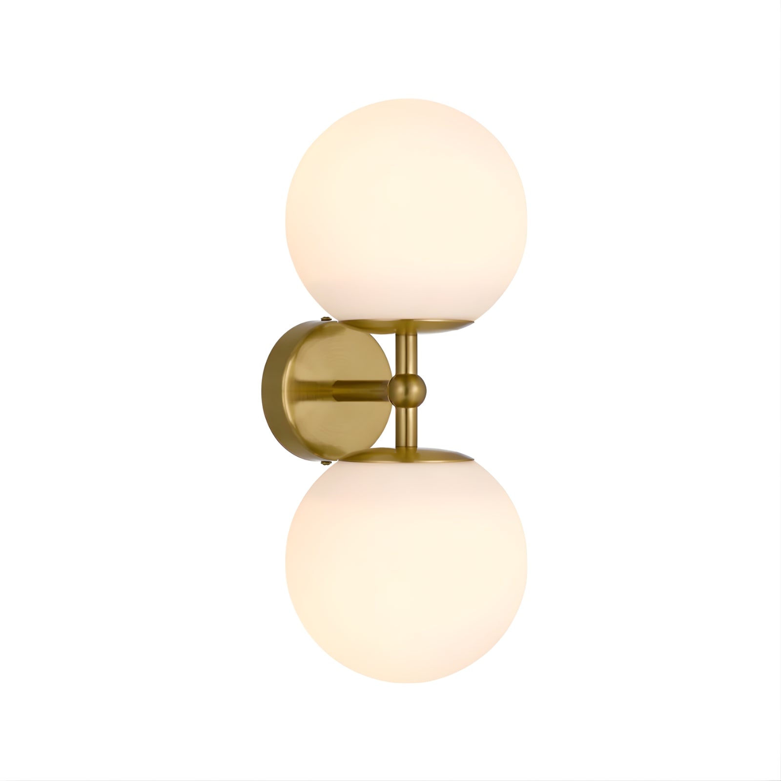 Telbix Eterna 2 Wall Light Antique Gold Opal Matte ETERNAWB2-AGOP - The Blue Space