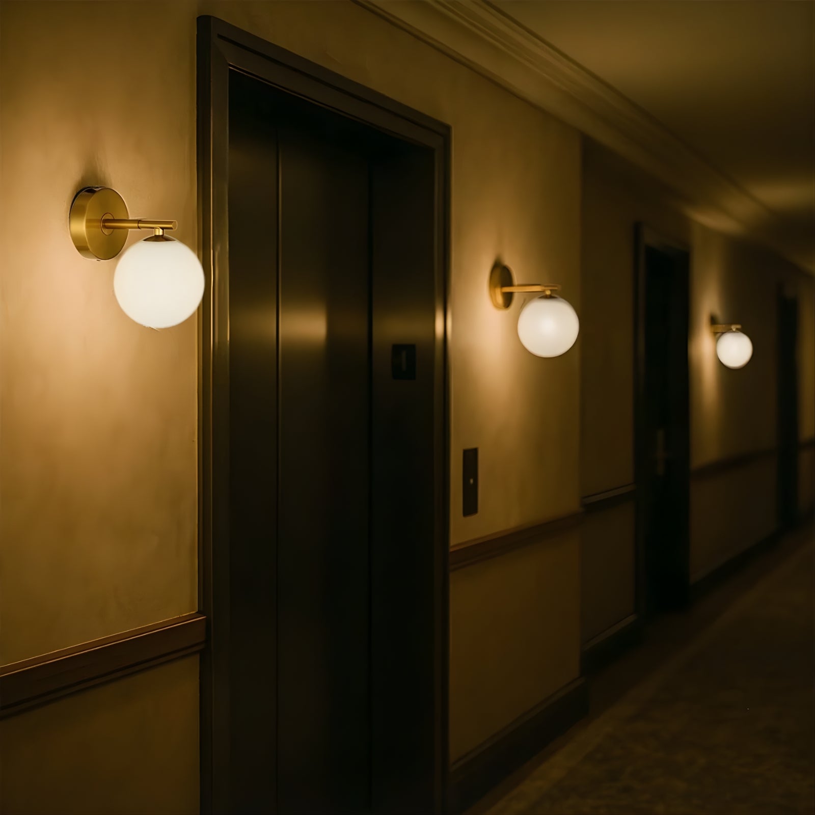 Lifestyle Telbix Felton 1 Light G9 Wall Light Antique Gold Opal FELTONWB1-AGOM - The Blue Space