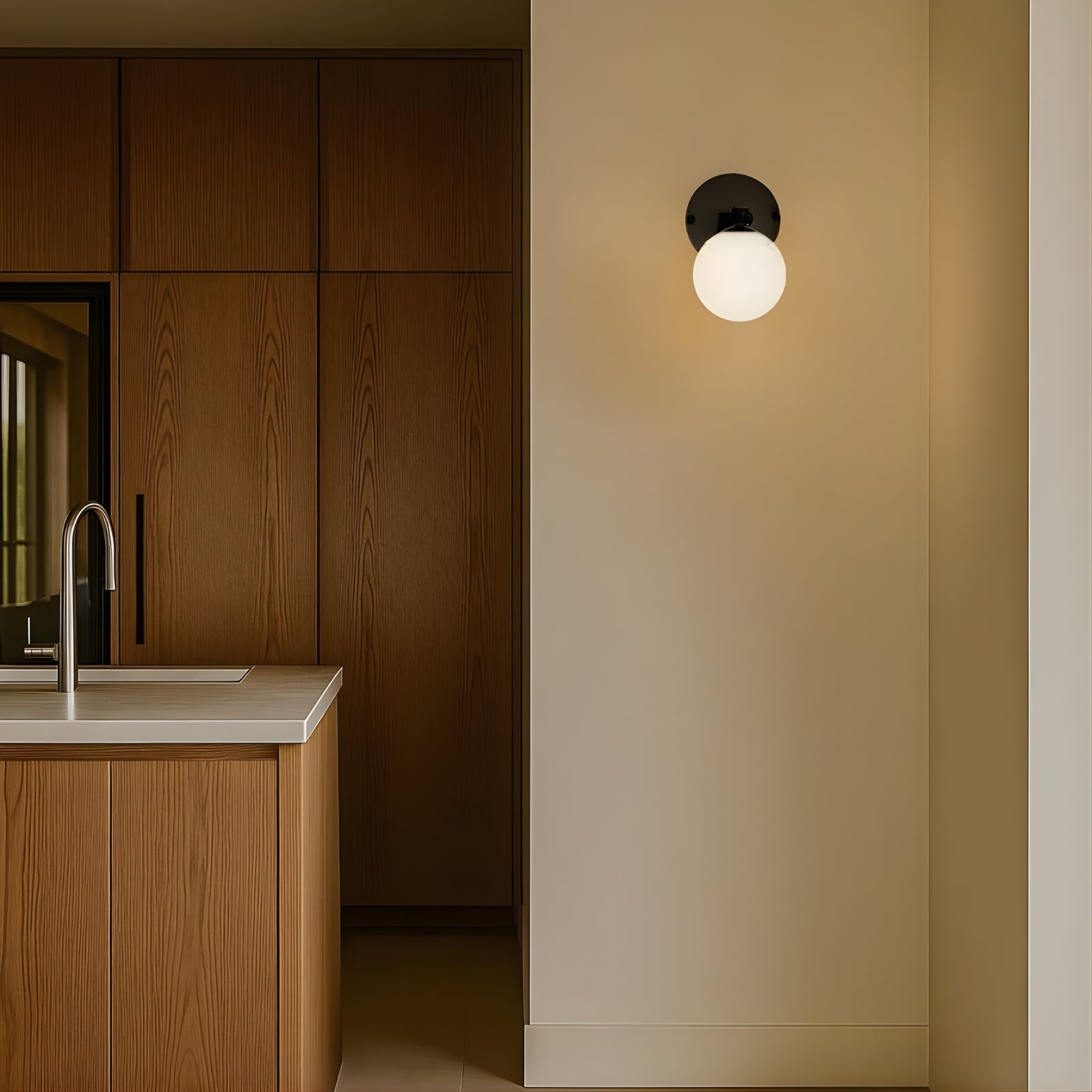 Lifestyle Telbix Felton 1 Light G9 Wall Light Black Opal FELTONWB1-BKOM - The Blue Space