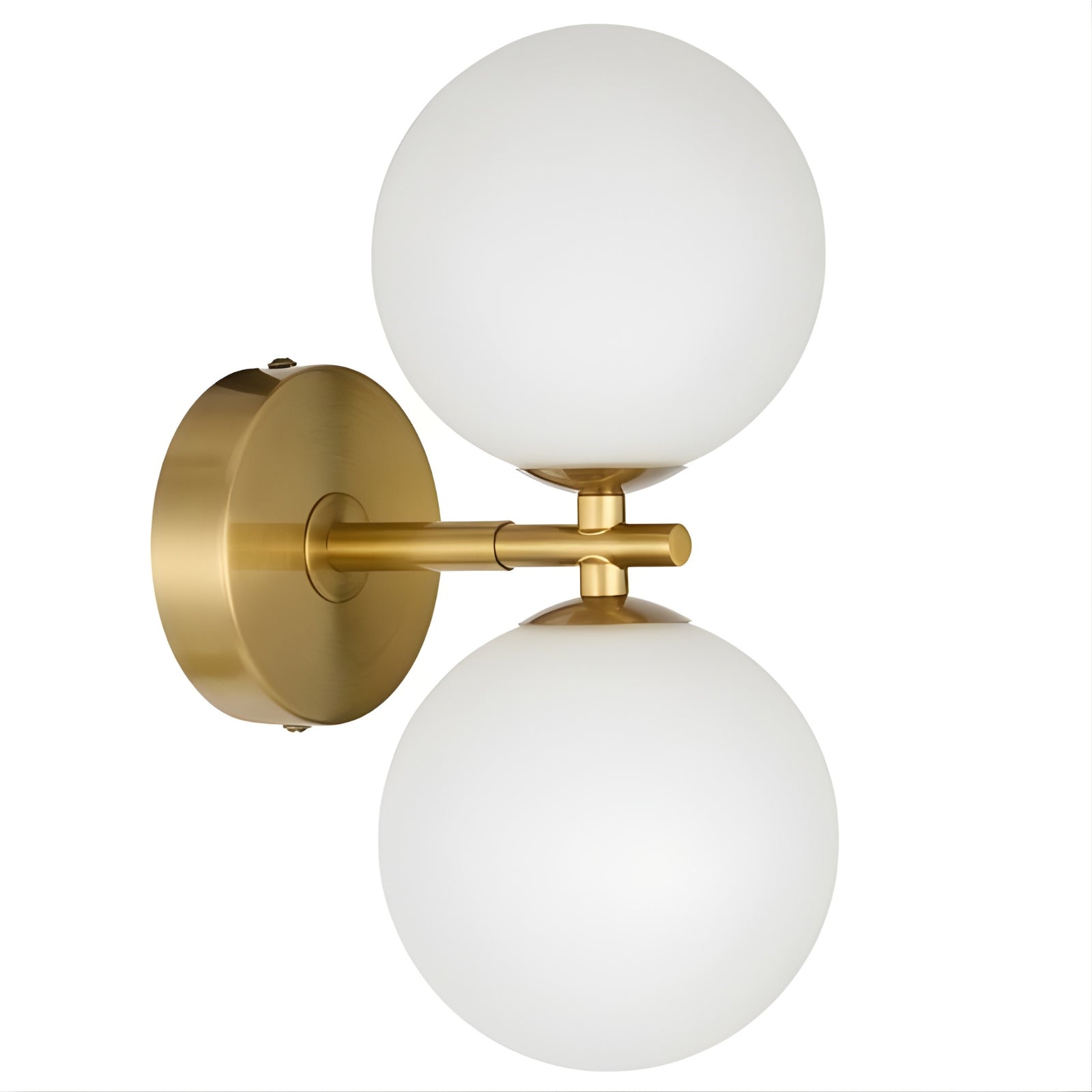 Angle Telbix Felton 2 Light G9 Wall Light Antique Gold Opal FELTONWB2-AGOM - The Blue Space