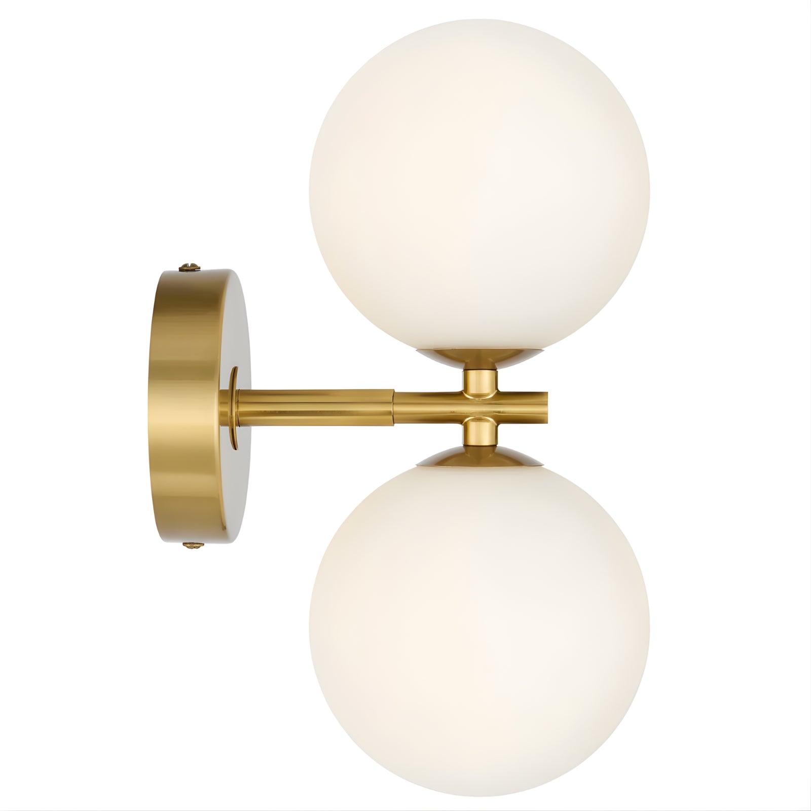 Telbix Felton 2 Light G9 Wall Light Antique Gold Opal FELTONWB2-AGOM - The Blue Space