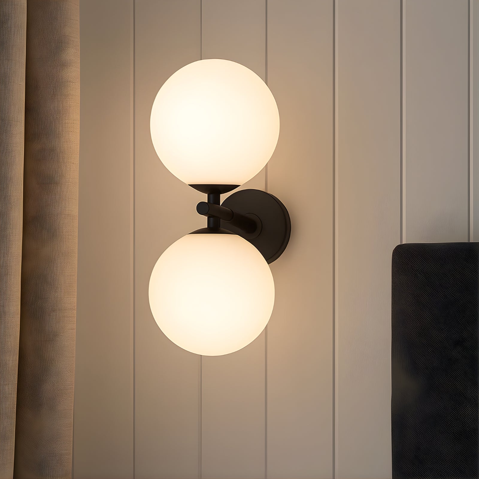 Lifestyle Telbix Felton 2 Light G9 Wall Light Black Opal FELTONWB2-BKOM - The Blue Space