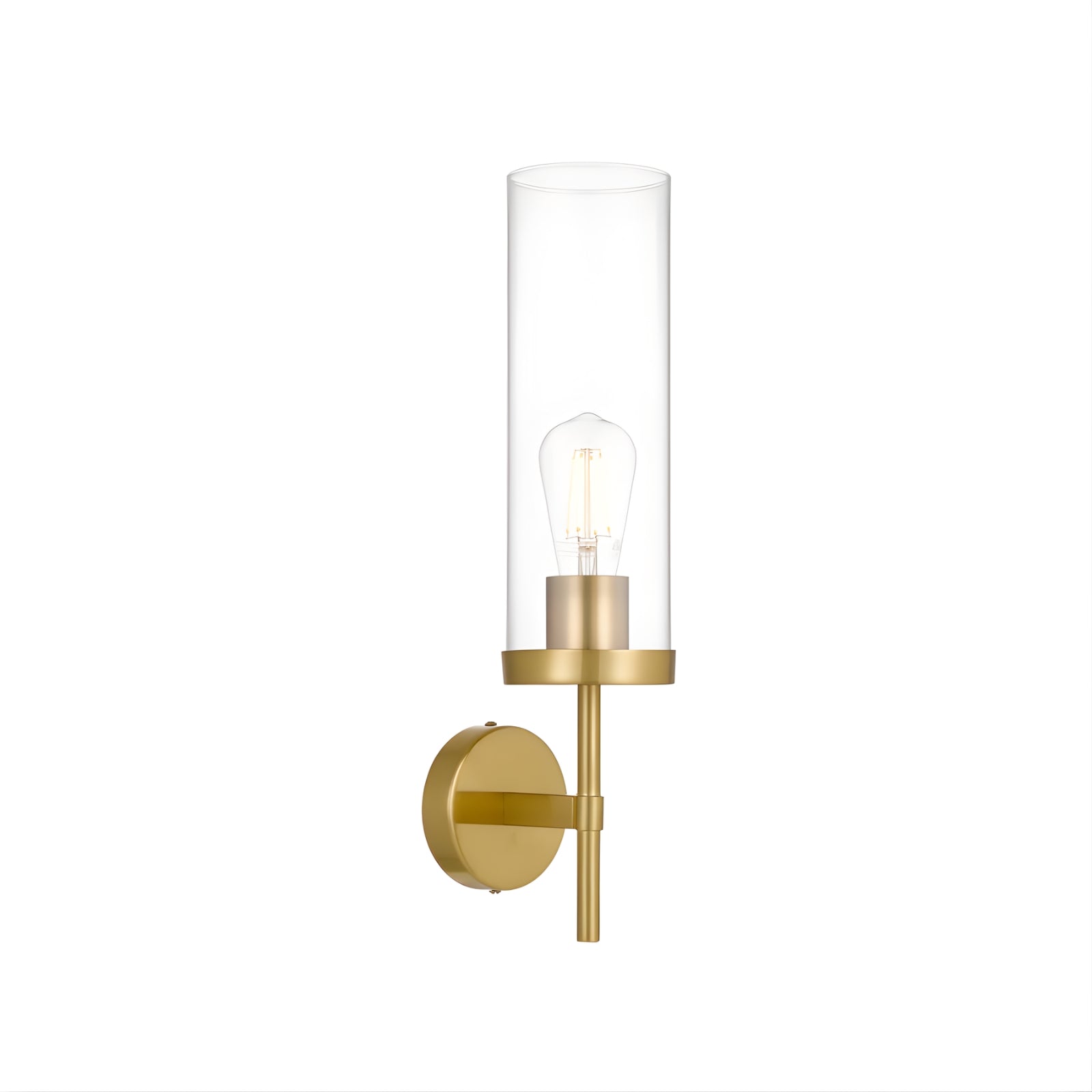 Telbix Garot Wall Light Antique Gold Clear GAROTWB-AGCL - The Blue Space