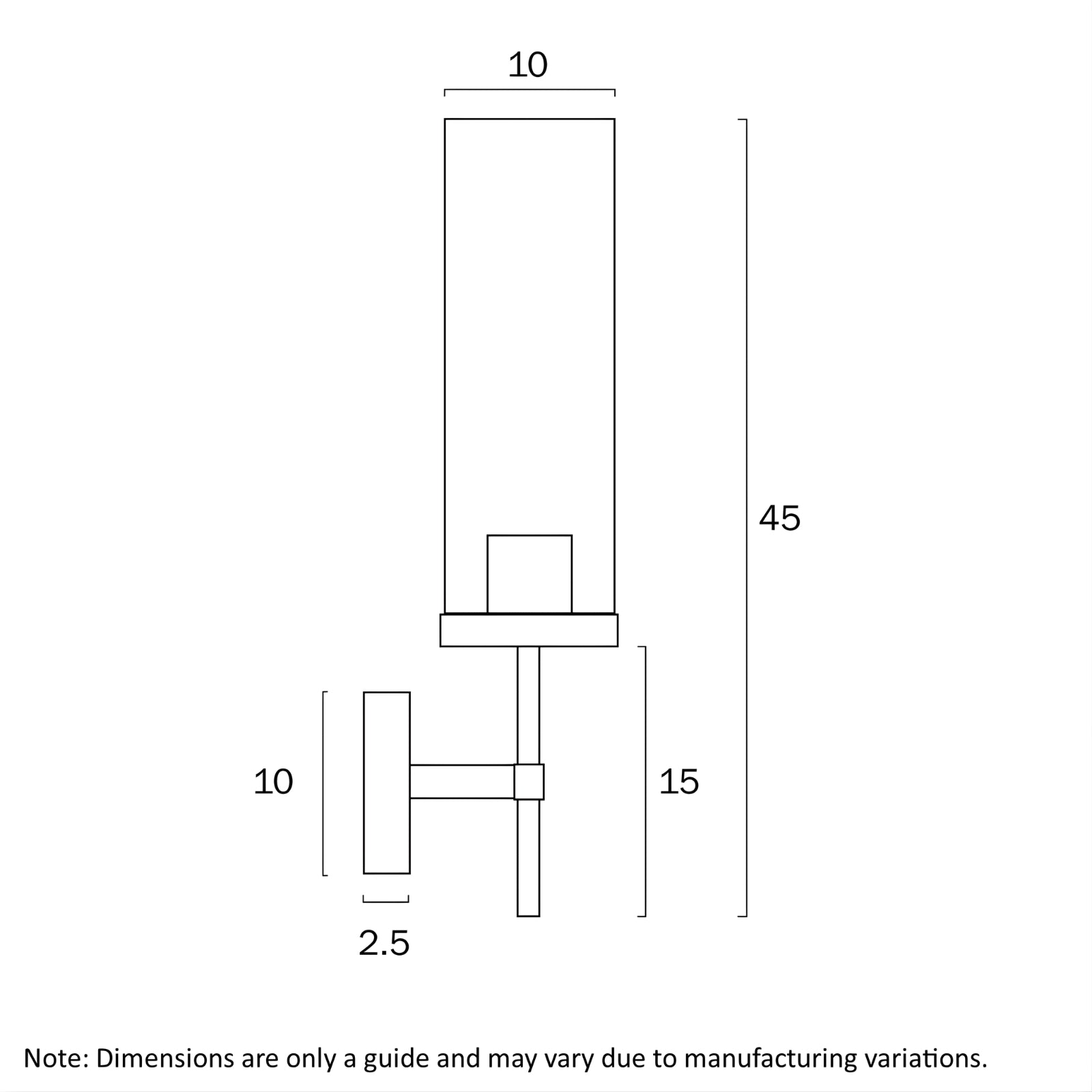 Line Drawing Telbix Garot Wall Light Antique Gold Clear GAROTWB-AGCL - The Blue Space