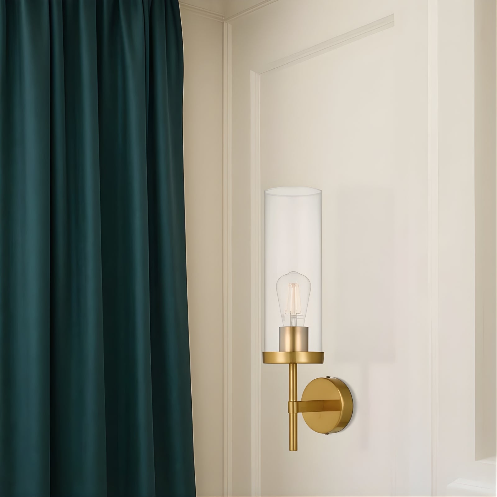 Wall Telbix Garot Wall Light Antique Gold Clear GAROTWB-AGCL - The Blue Space