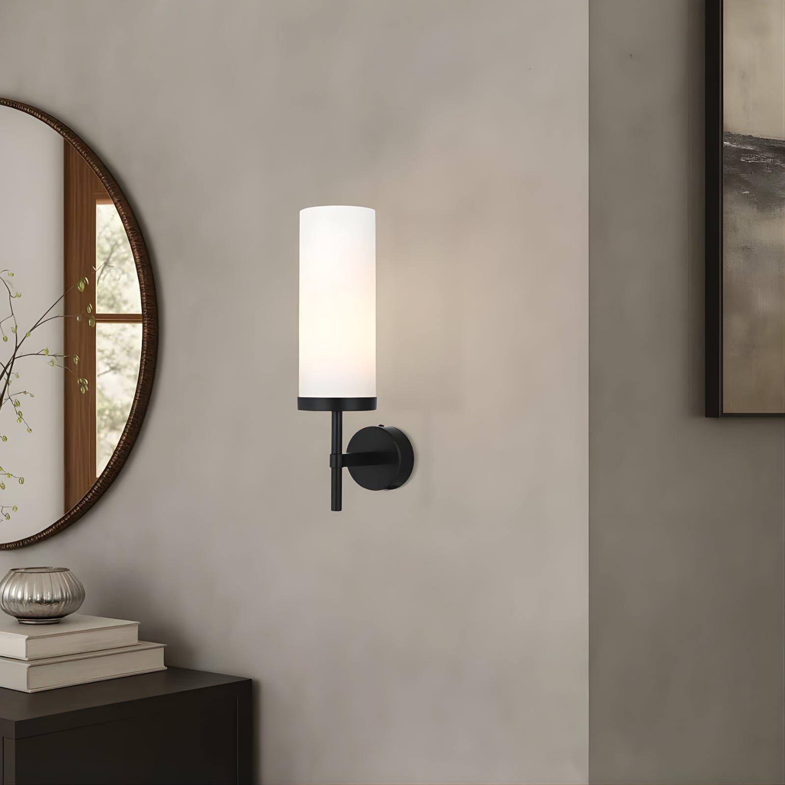 Lifestyle Telbix Garot Wall Light Black Opal Matte GAROTWB-BKOP - The Blue Space