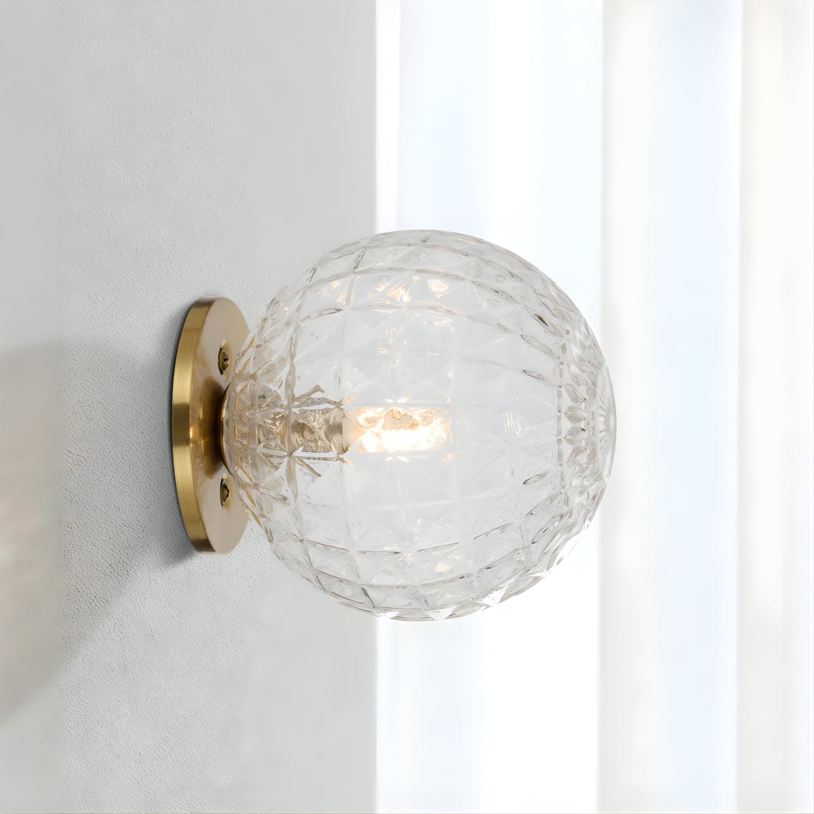 Lifestyle Telbix Gaston G9 Wall Light Antique Gold Clear Prism GASTONWB-AGCLP - The Blue Space