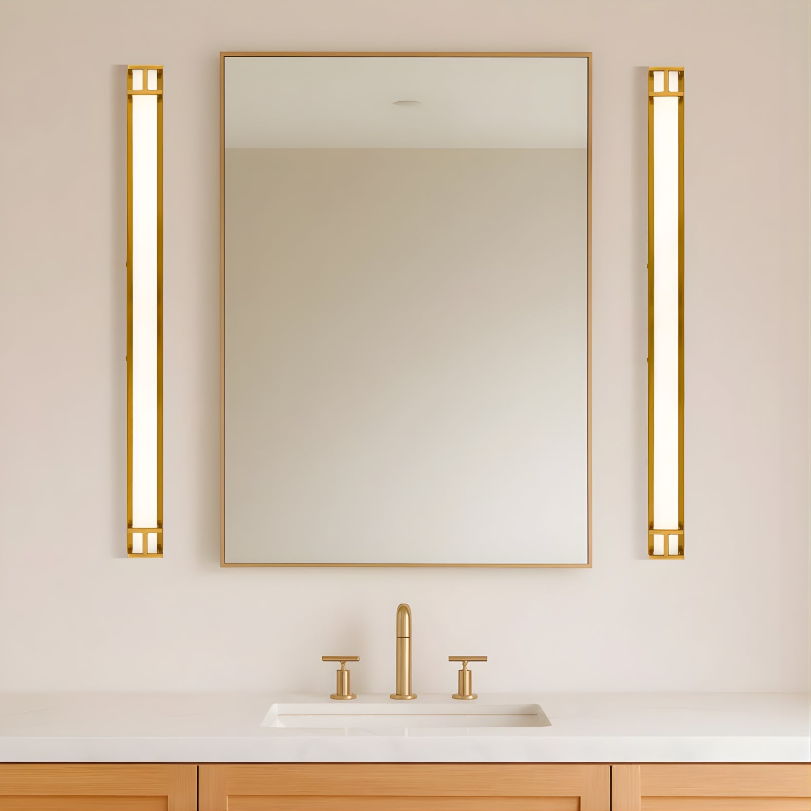 :ifestyle Telbix Gilson 80 Vanity Wall Light Antique Gold GILSONWB80-AG3C - The Blue Space
