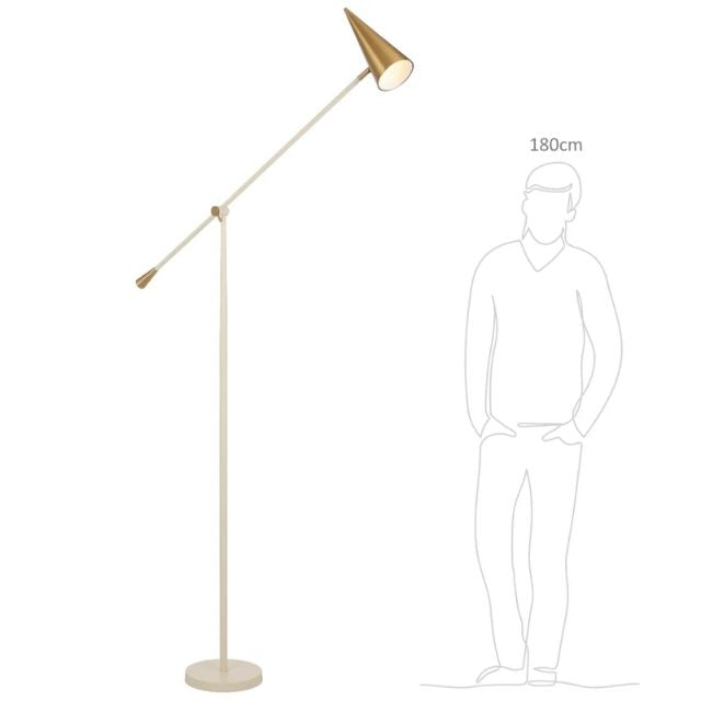 Telbix Jibara Floor Lamp E27 Beige JIBARAFL-BEBRS - The Blue Space
