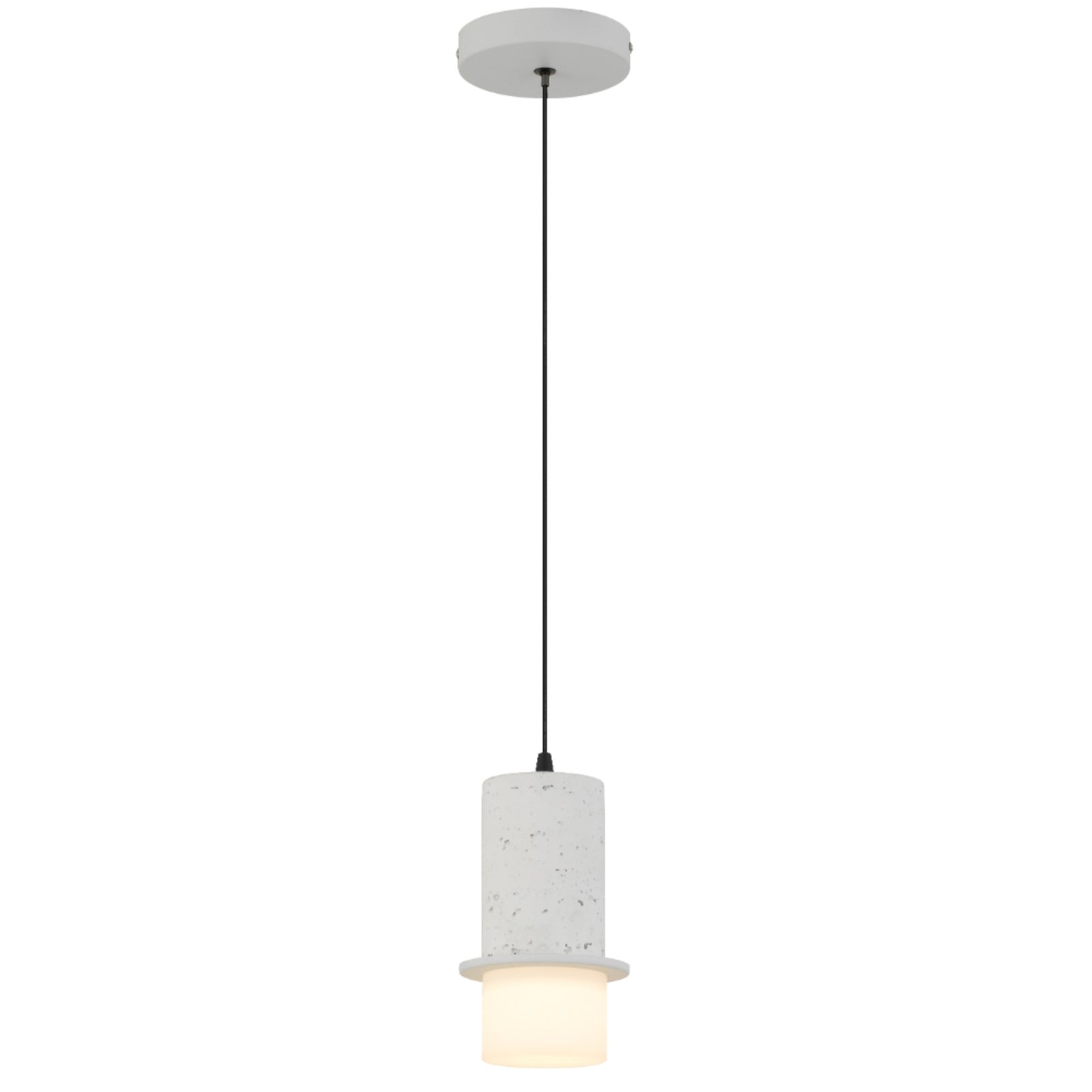 Telbix Kolisa 1 Pendant Light White KOLISAPE1-WH - The Blue Space